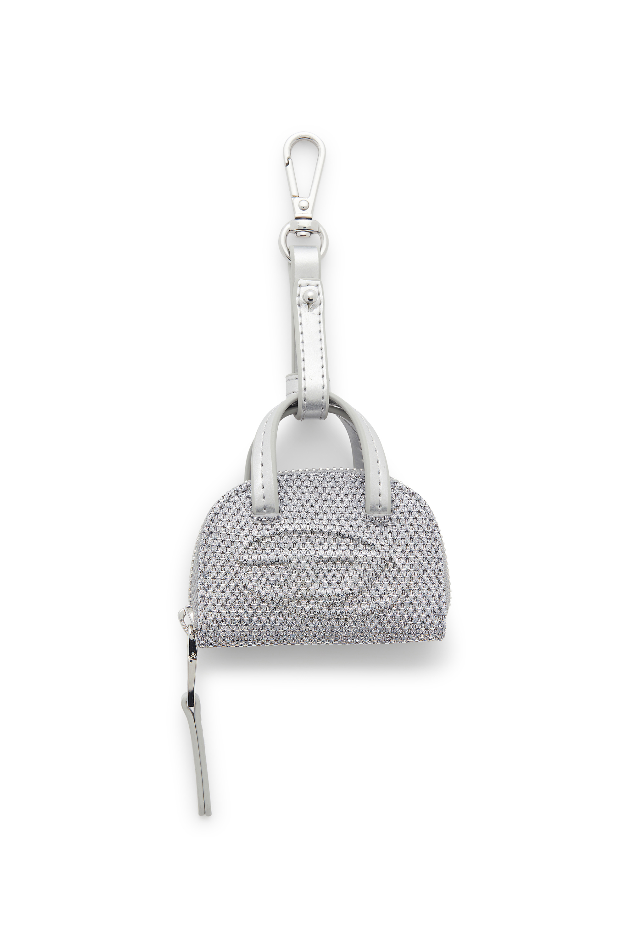 Diesel - 1DR DOME CHARMS, Woman's 1DR Dome - Charm in Lurex fabric in Silver - 1