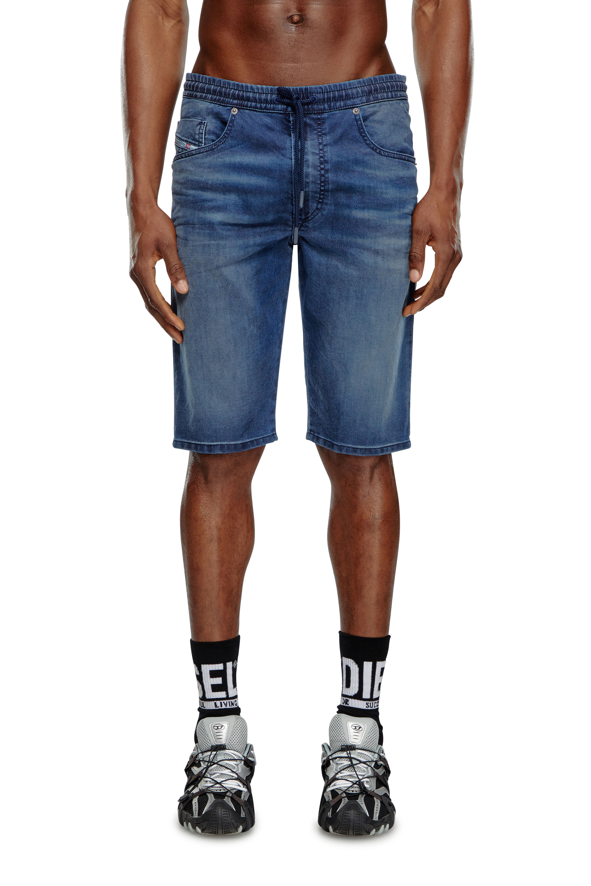 Diesel - Pantalones cortos chinos en Jogg Jeans - Shorts - Hombre - Azul marino