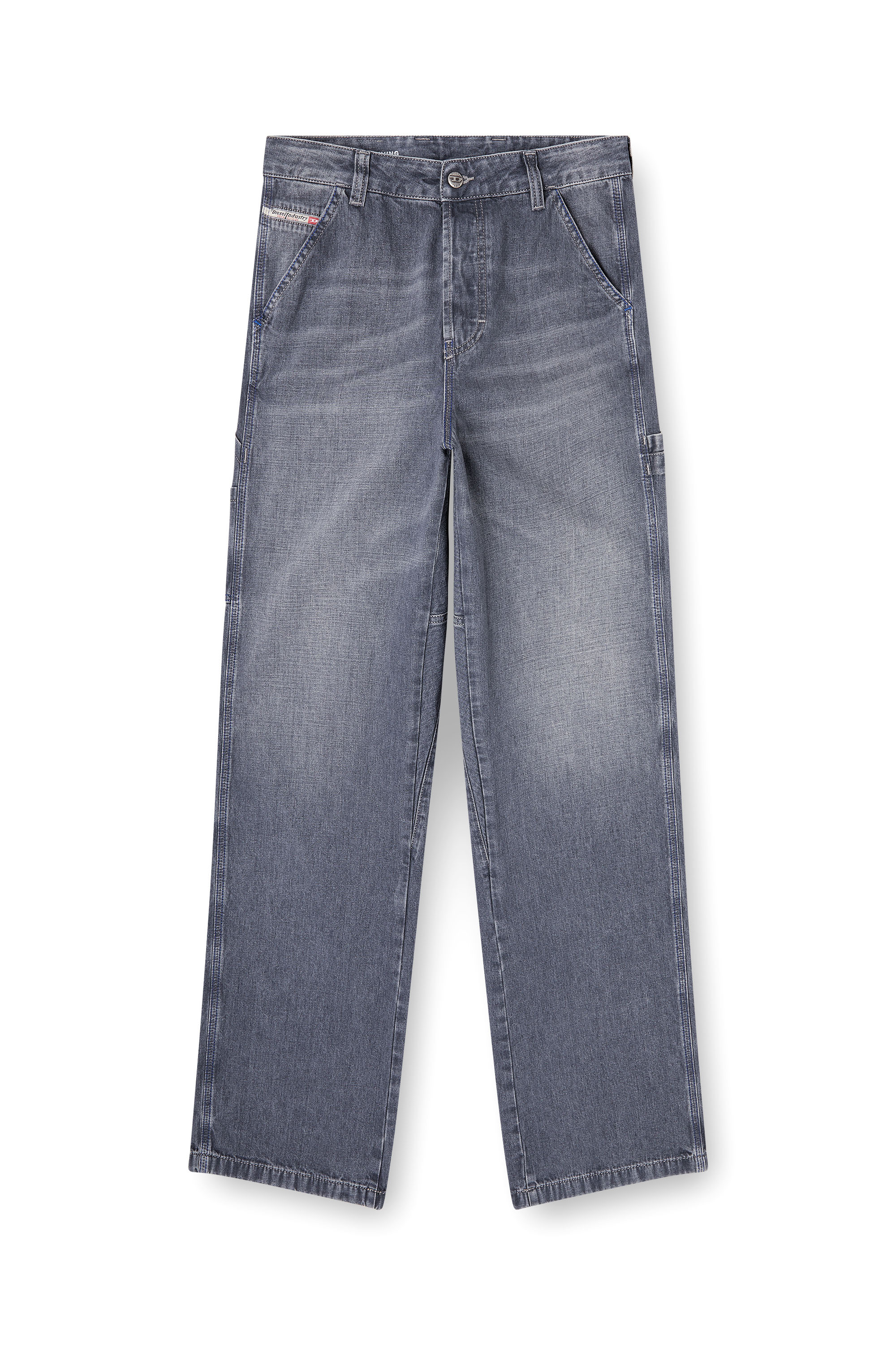 Diesel - Man's Relaxed Jeans D-Livery 09N83, Grey - 3