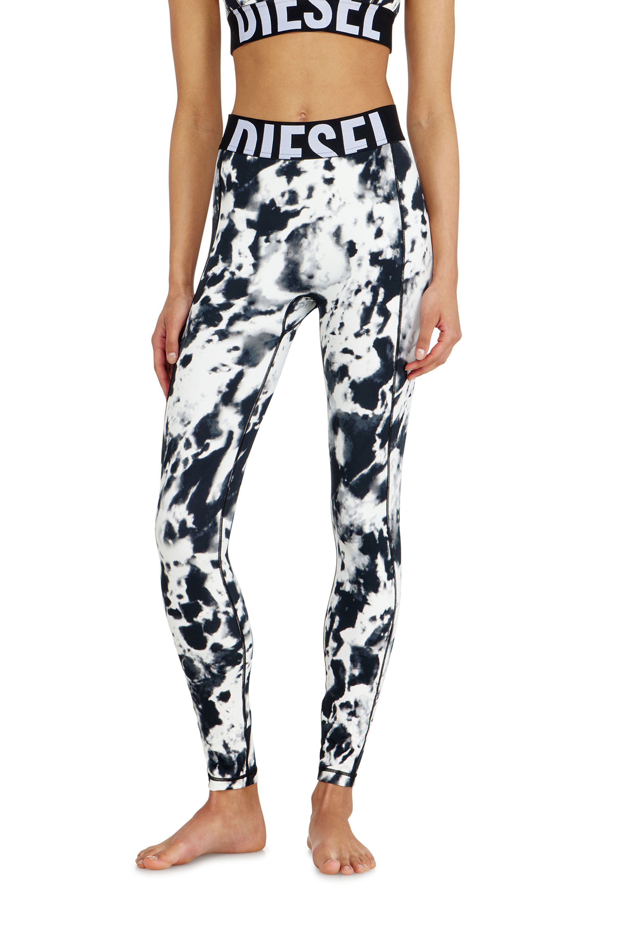 Diesel Ženský Multicolor - Leggings In Printed Microfibre - Pants - Woman Extra Veľký