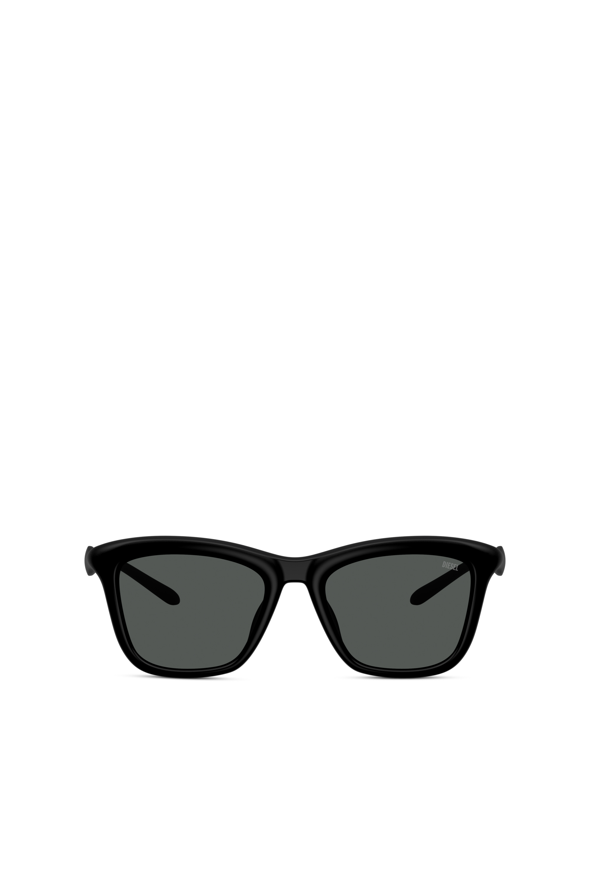 Diesel Unisex Black - Square Sunglasses - Sunglasses Size 53