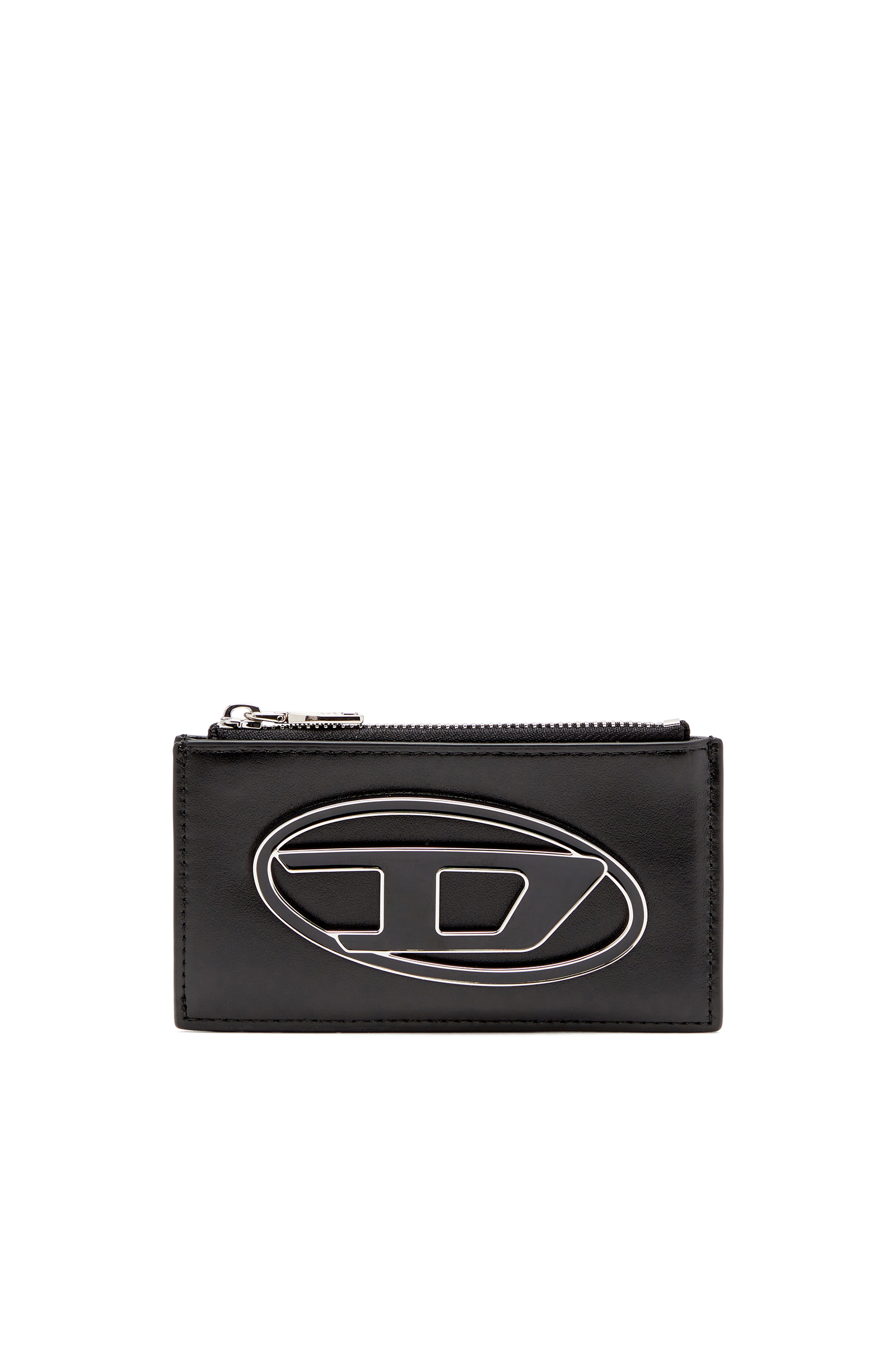 Diesel Mulher Preto - Flat Card Holder In Nappa Leather - Card Cases - Woman Uni