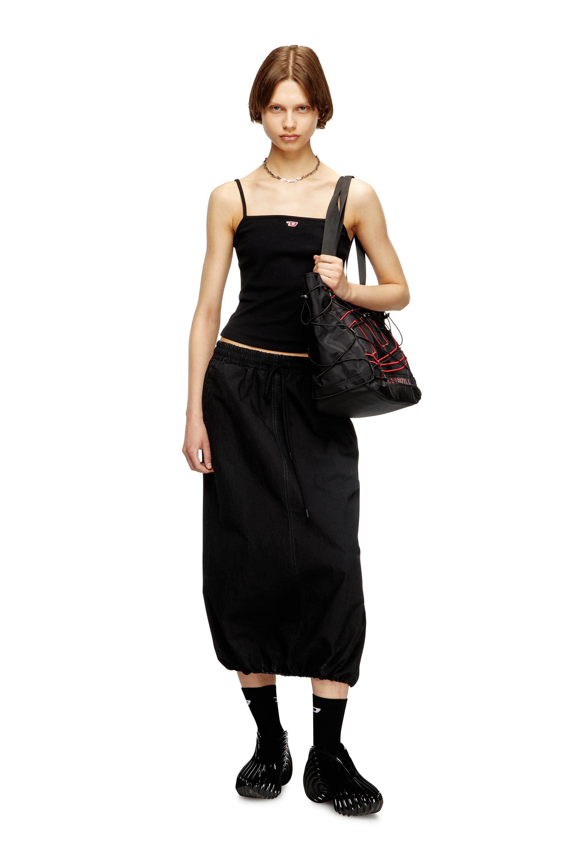 Diesel - MELISSA QUANTUM SNEAKERS X, Unisex's Slip-on sneaker in Melflex&reg; in Black - 7