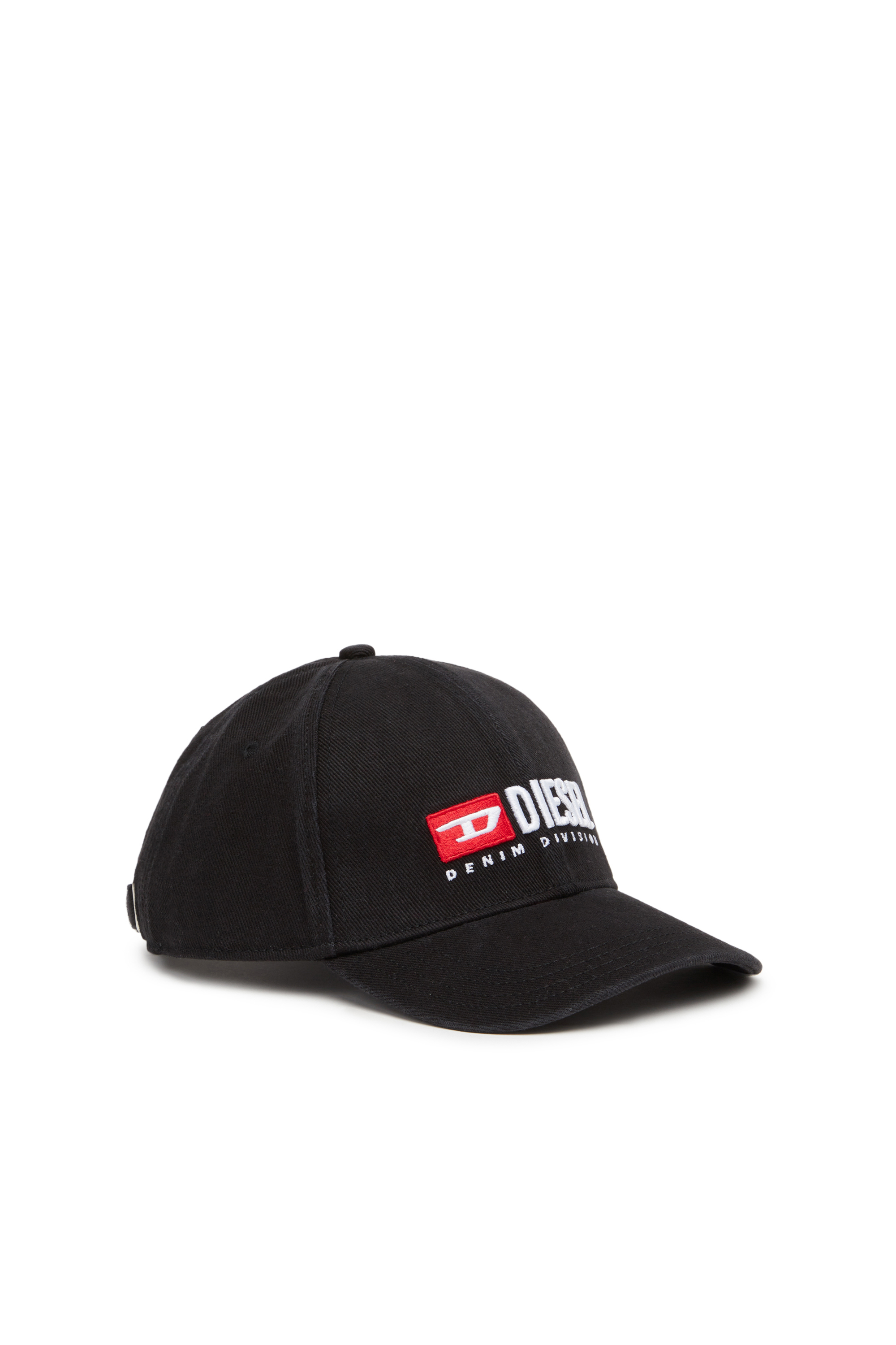 Diesel - Casquette de baseball avec logo brodé - Chapeaux - Homme - Noir