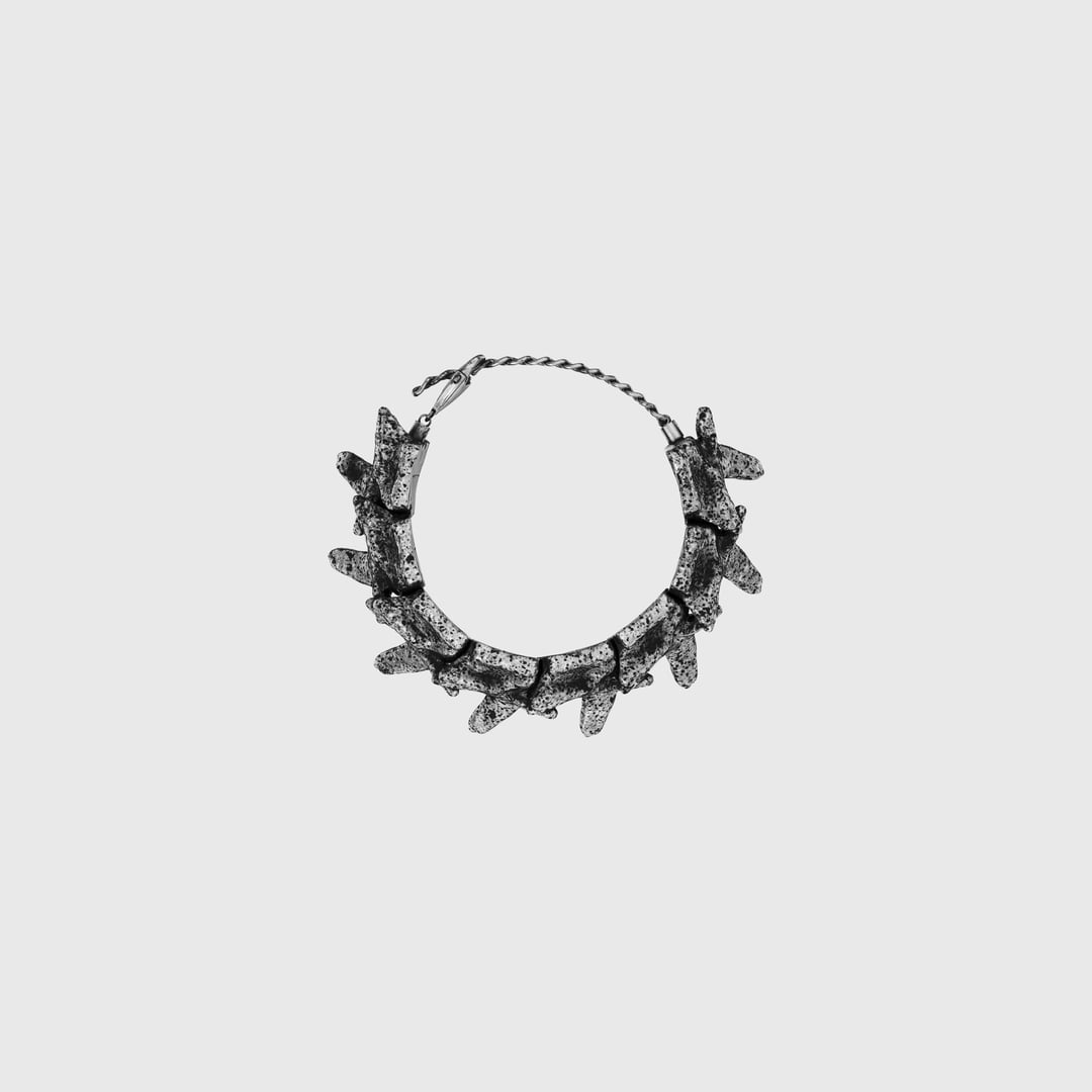Diesel - Bracelet avec éléments argentés - Bracelets - Mixte - Gris