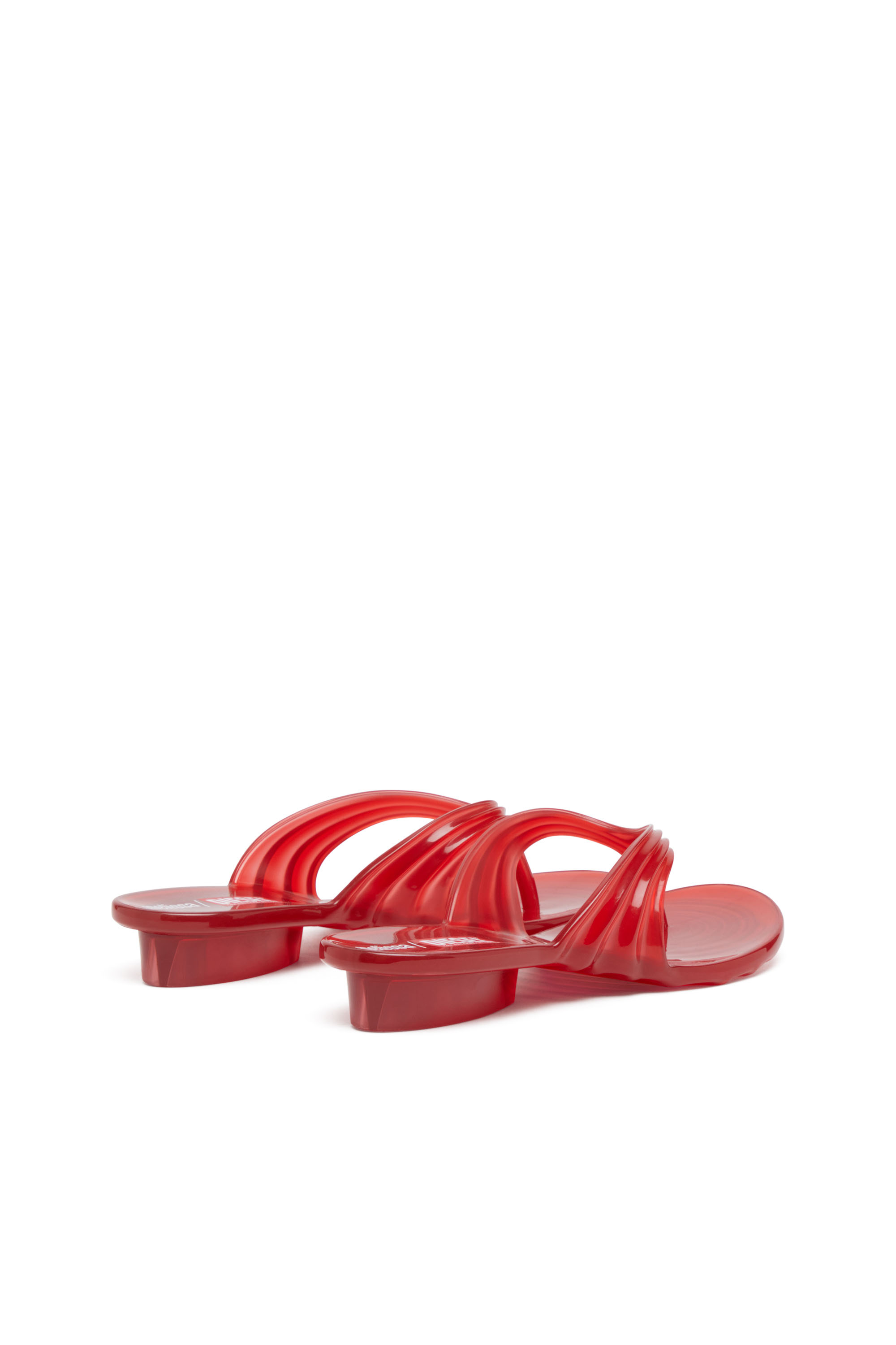 Diesel - MELISSA QUANTUM THONG, Woman's Sculptural flip-flops in Melflex&reg; in Red - 4