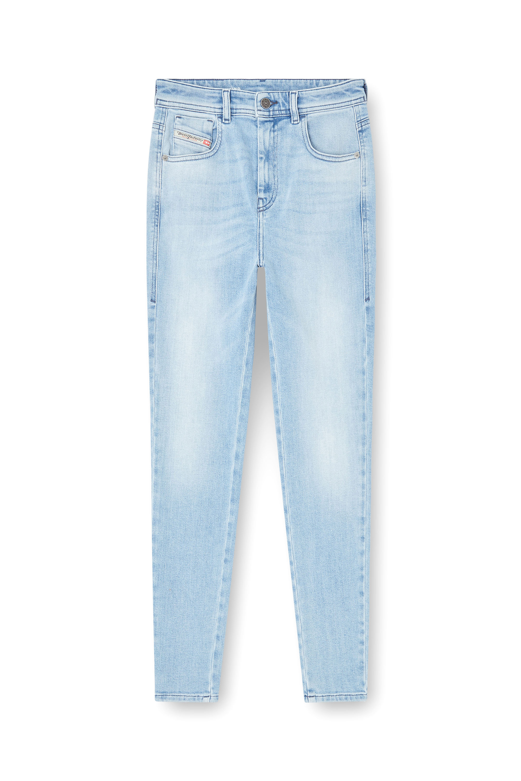 Diesel - Woman's Skinny Jeans 1984 Slandy-High 09M05, Light Blue - 3