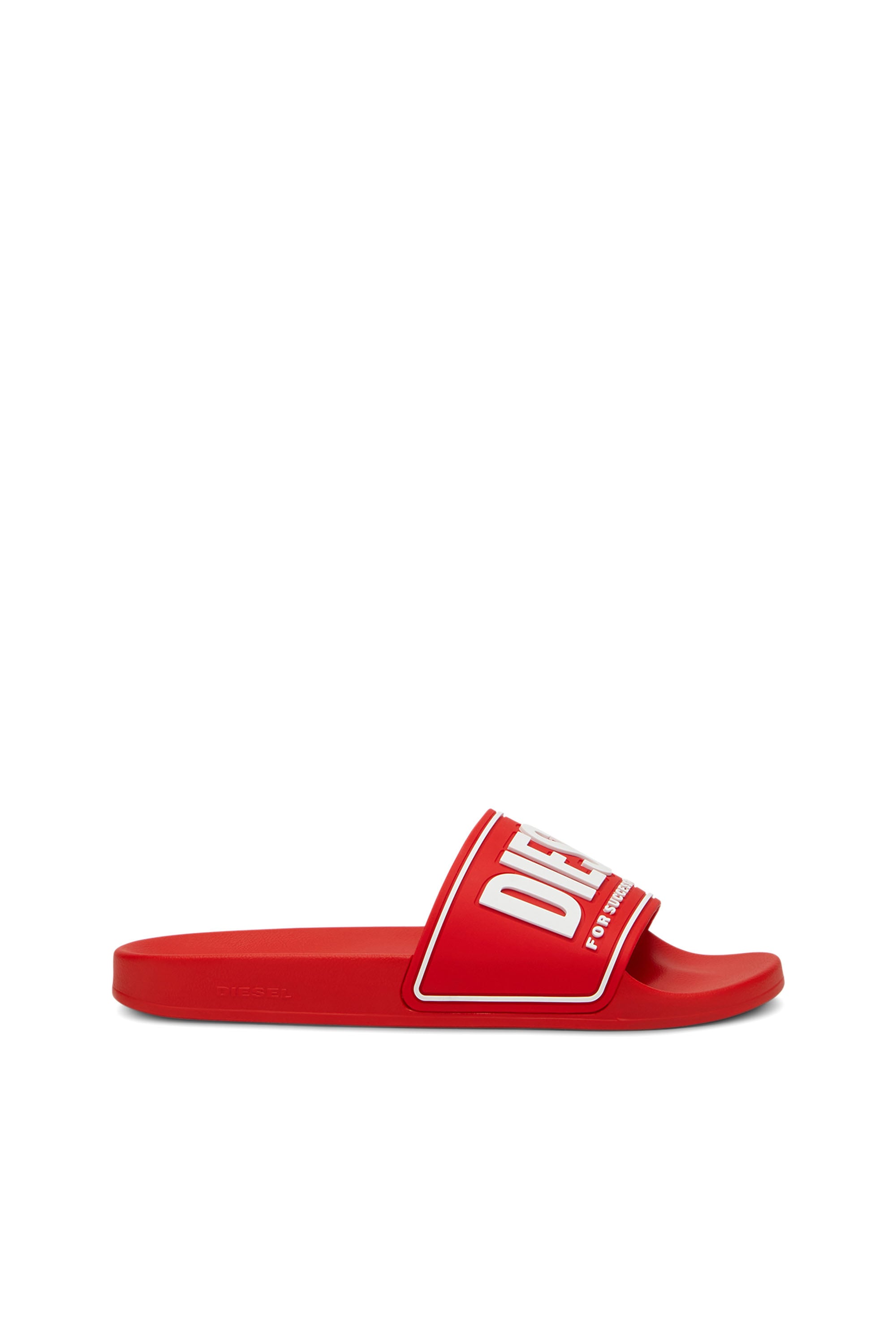 Diesel - Sa-Mayemi-Pool slides with 3D logo - Slides - Man - Red