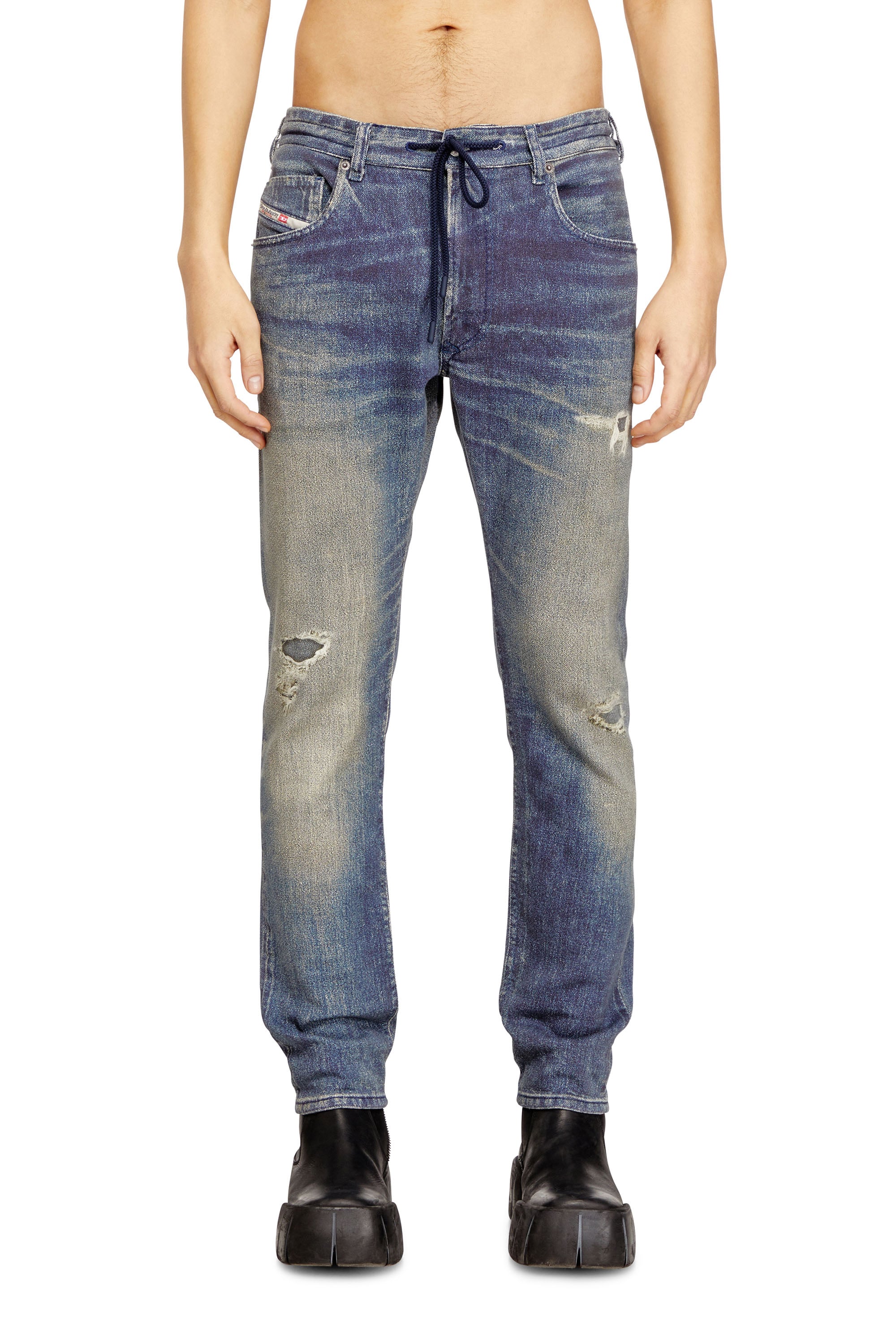 Diesel Regular Regular Waist 2032 D-Krooley Joggjeans, Medium blue, Zip fly