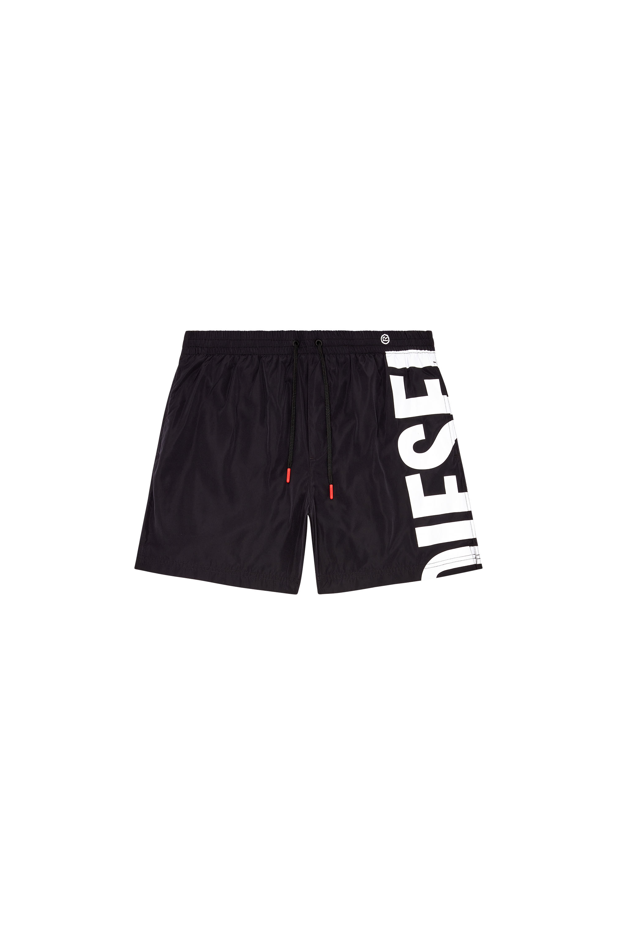 Diesel - BMBX-RIO-41, Man's Board shorts with side logo print in Black - 3