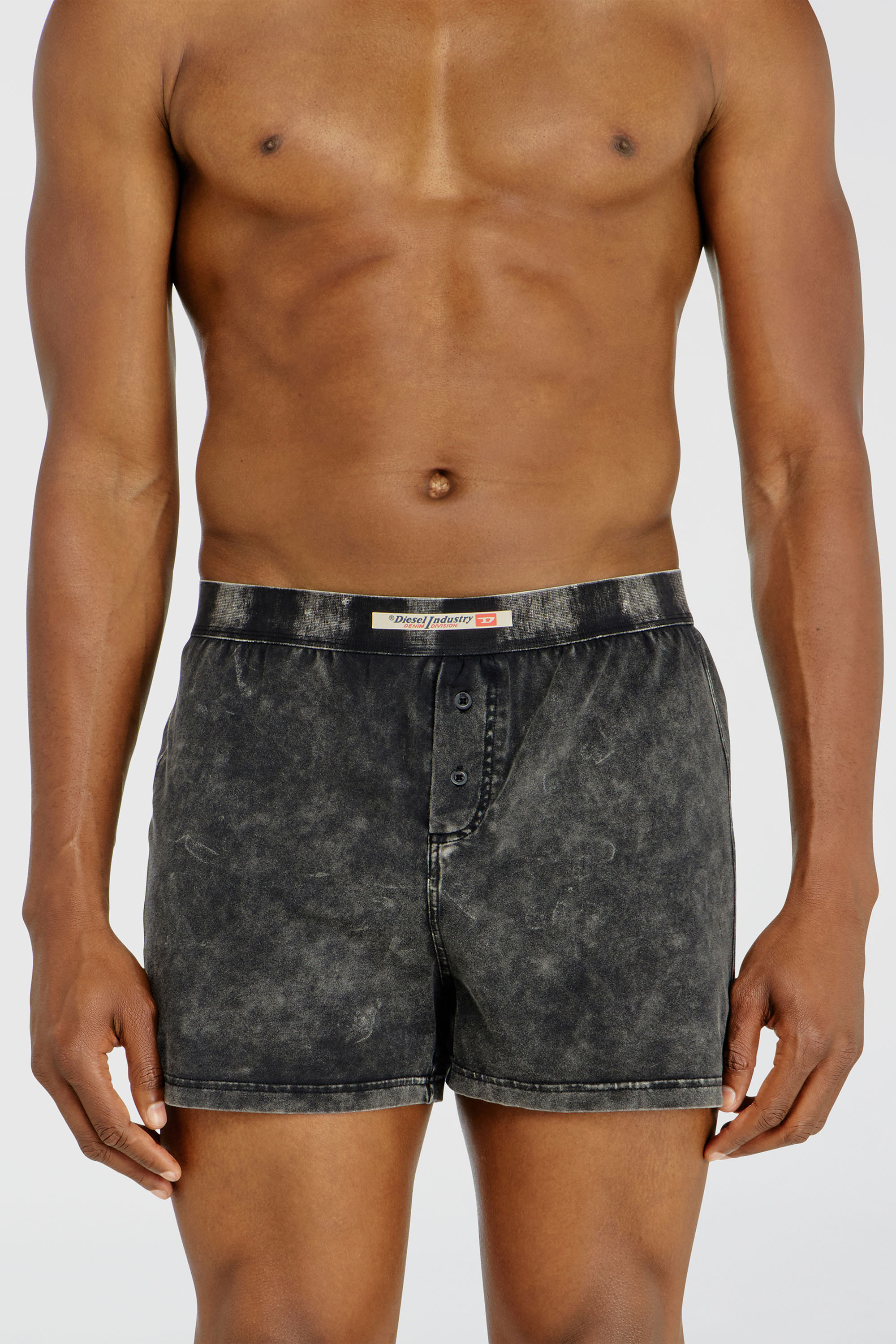 Diesel - Boxer briefs in cotton with denim effect - Boxer briefs - Man - Grey