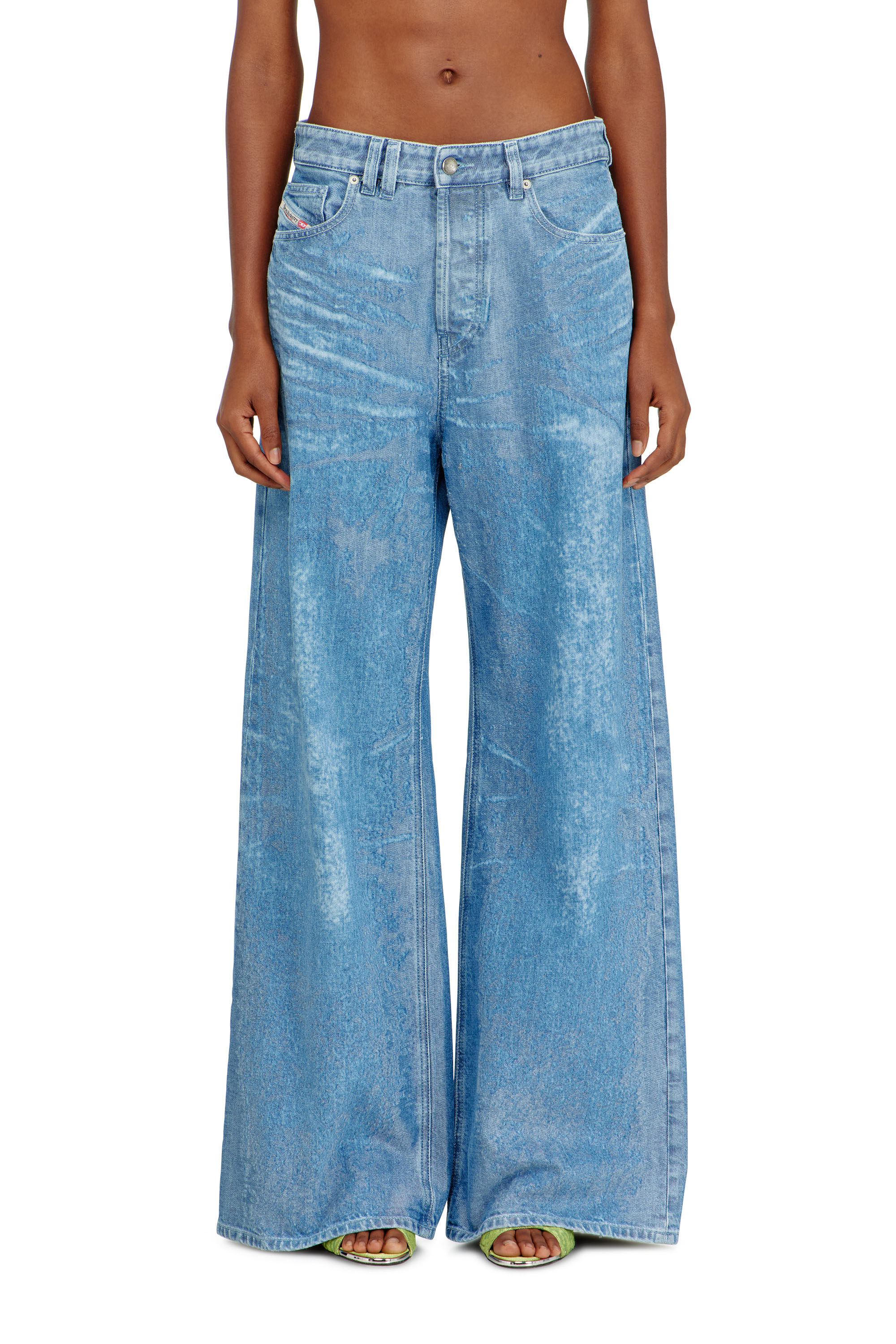 Diesel Mulher Azul - Relaxed Jeans Low Waist 1996 D-Sire - Jeans - Woman Tamanho 26