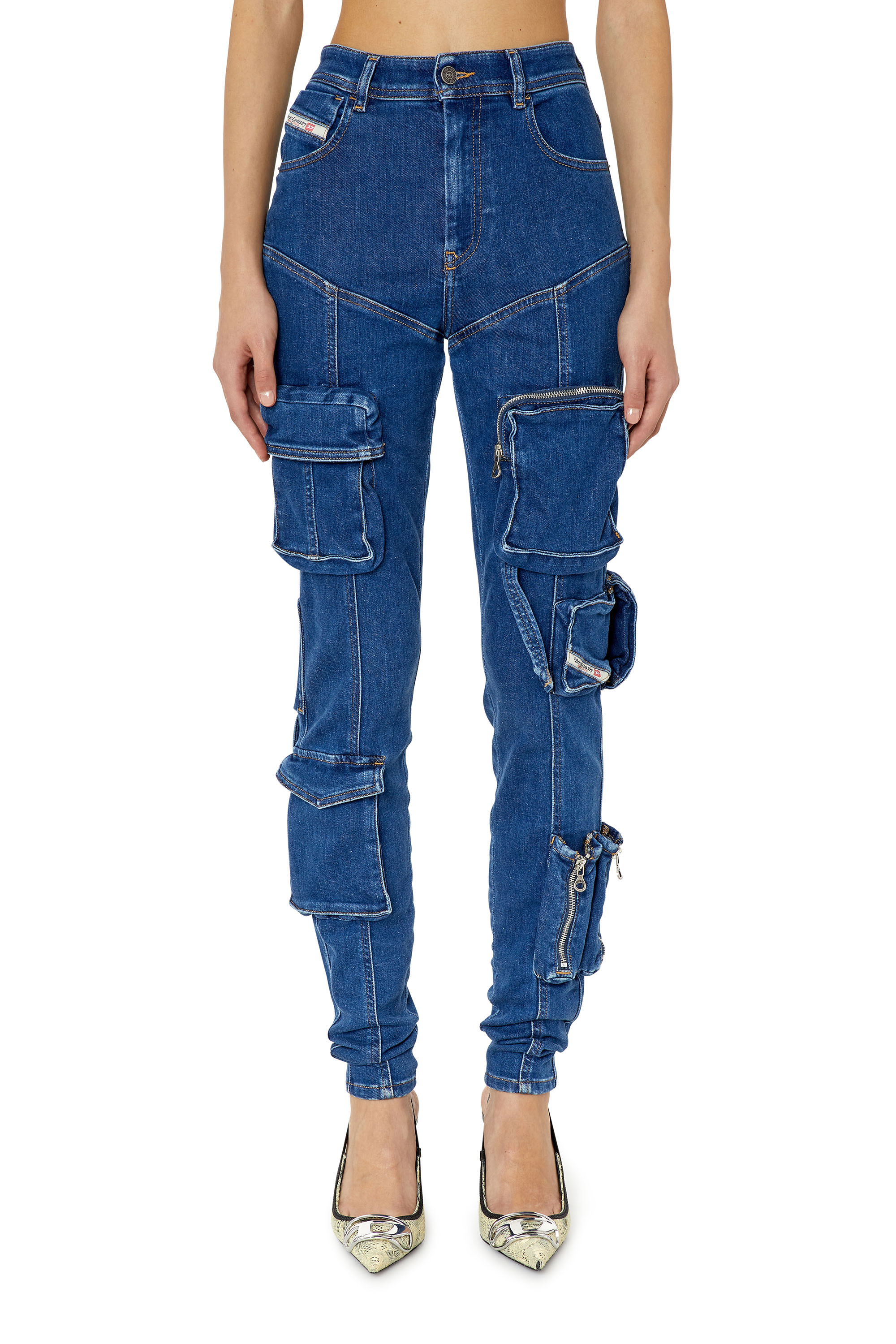 Diesel - Super skinny Jeans - 1984 Slandy high - Jeans - Donna - Blu