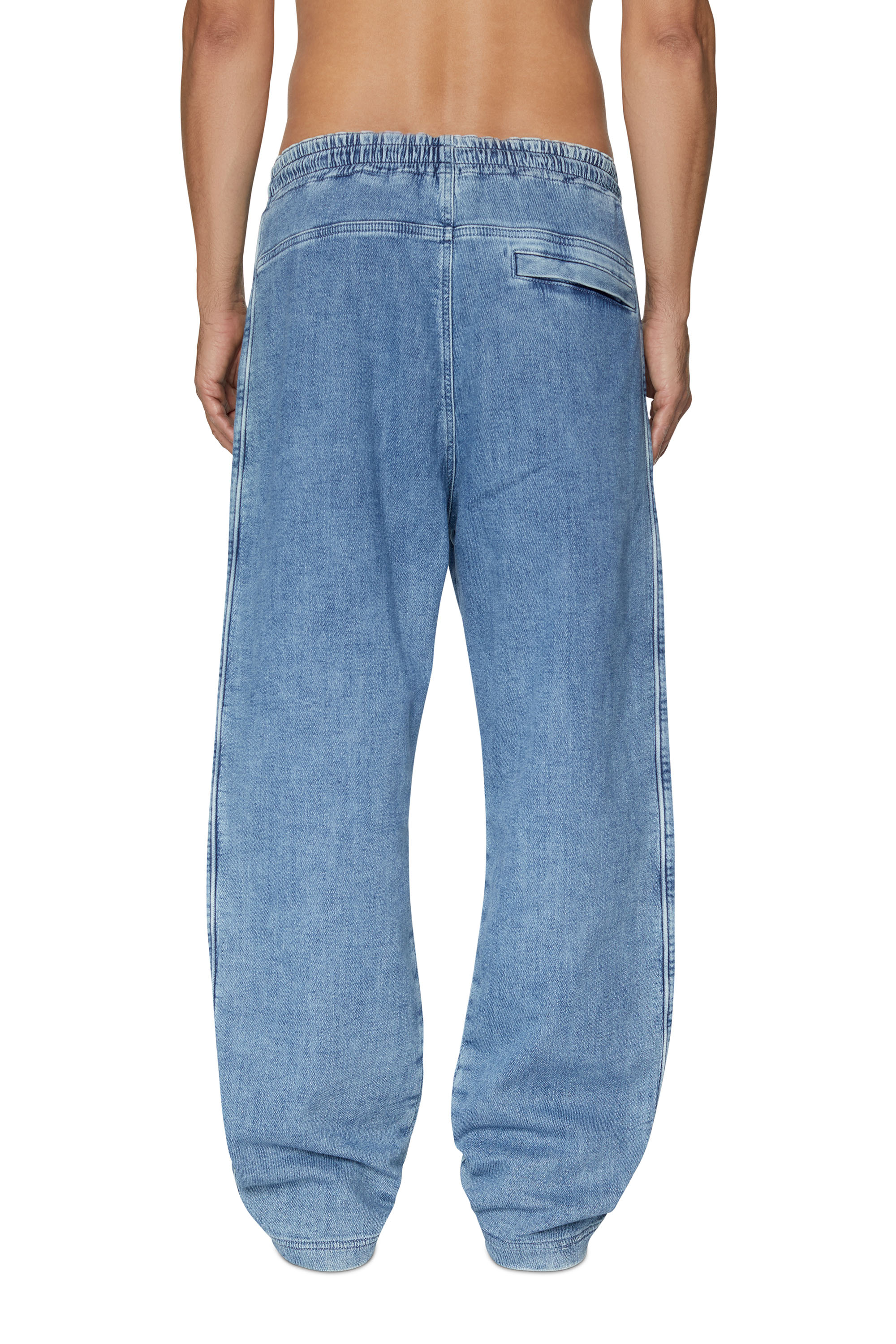 Men Light blue Straight Baggy Jeans: D-Rise 09E25 | Diesel