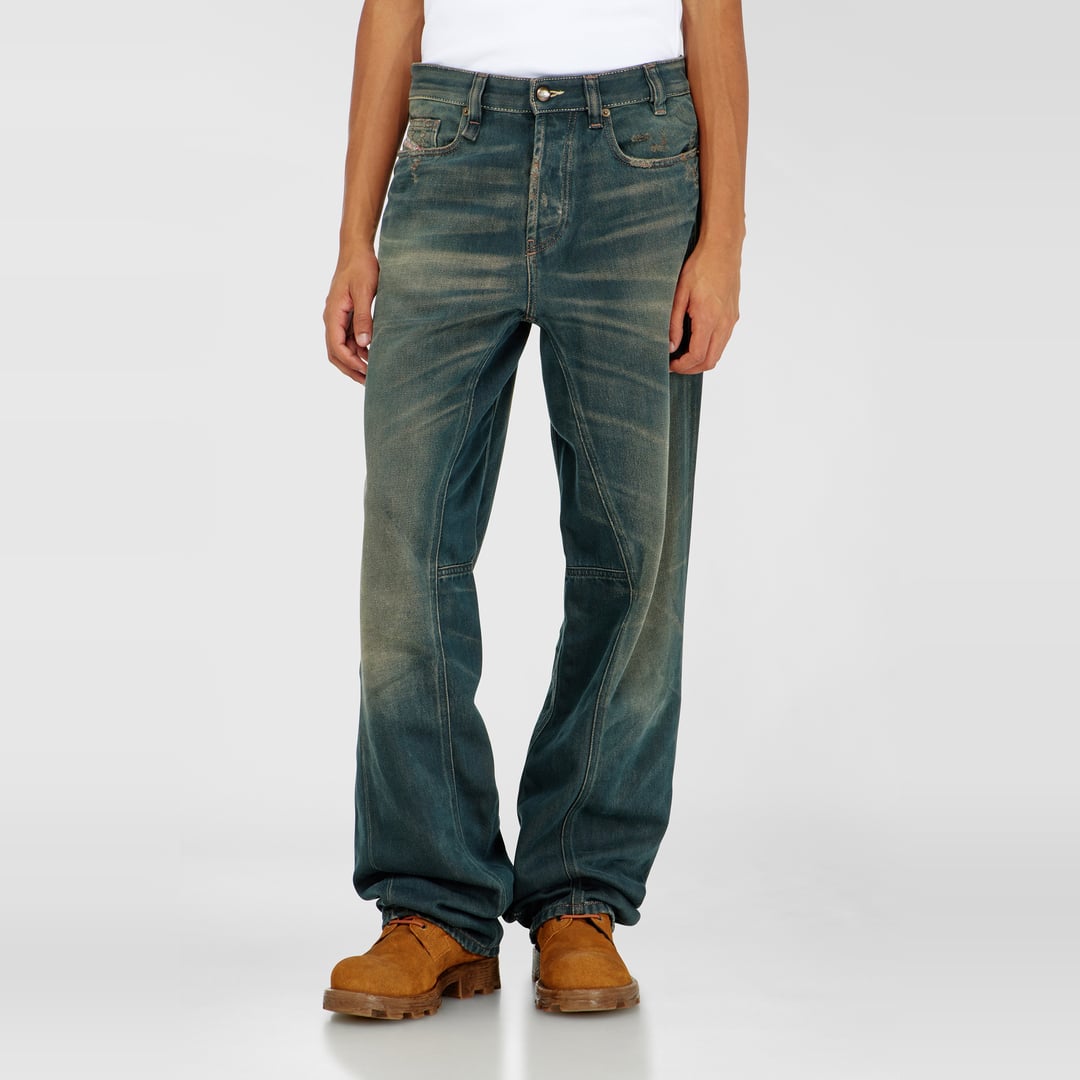 Diesel Jeans Relaxed Taille Basse 2001 D-Macro,, Fermeture boutonnée