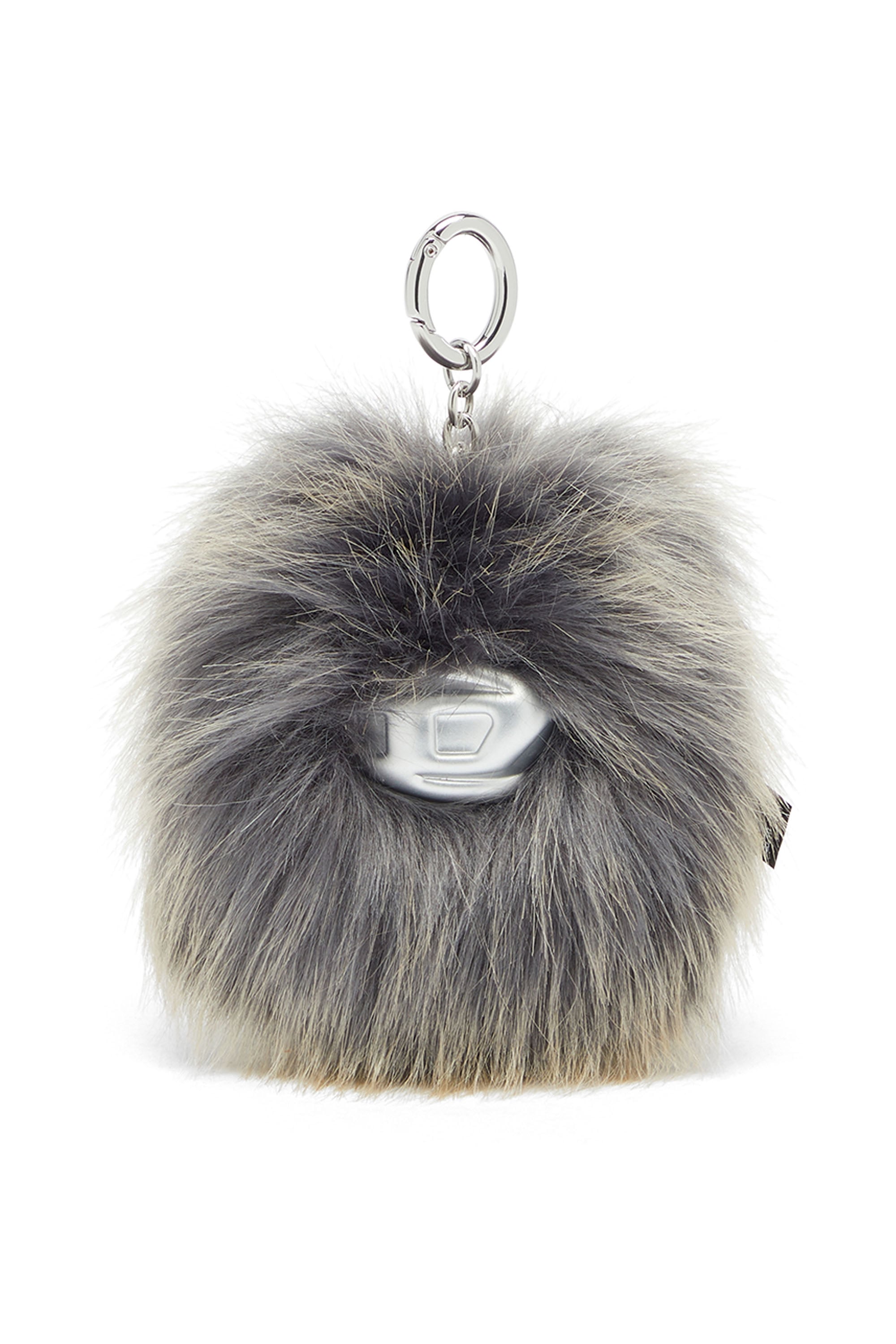 Diesel Unisex Grey - Furry Charm With Pendant - Charms And Keyrings Uni