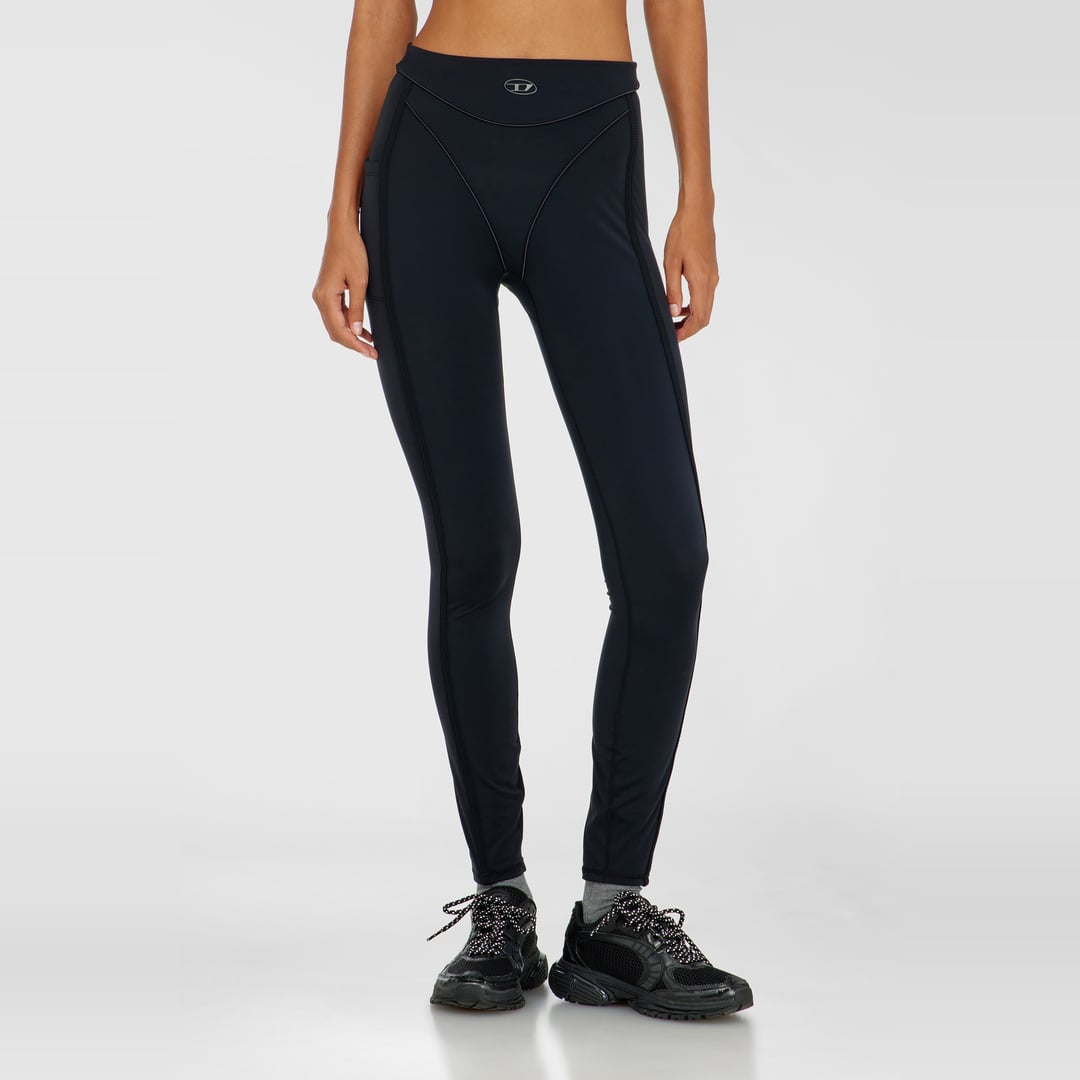 Diesel - Leggings in microfibre - Pants - Woman