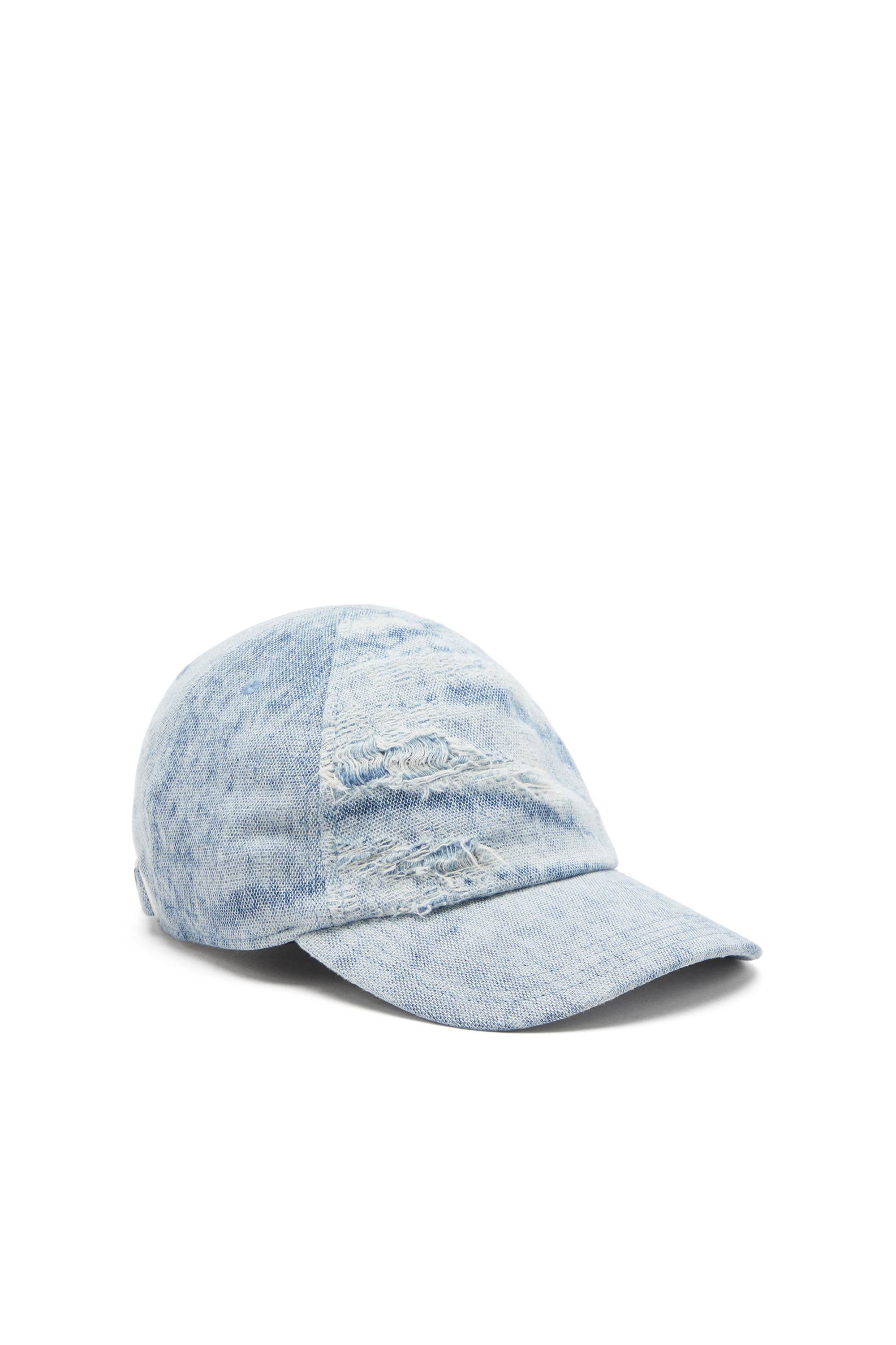 Diesel Homem Azul - Baseball Cap With Denim Treatment - Caps - Man Tamanho 02