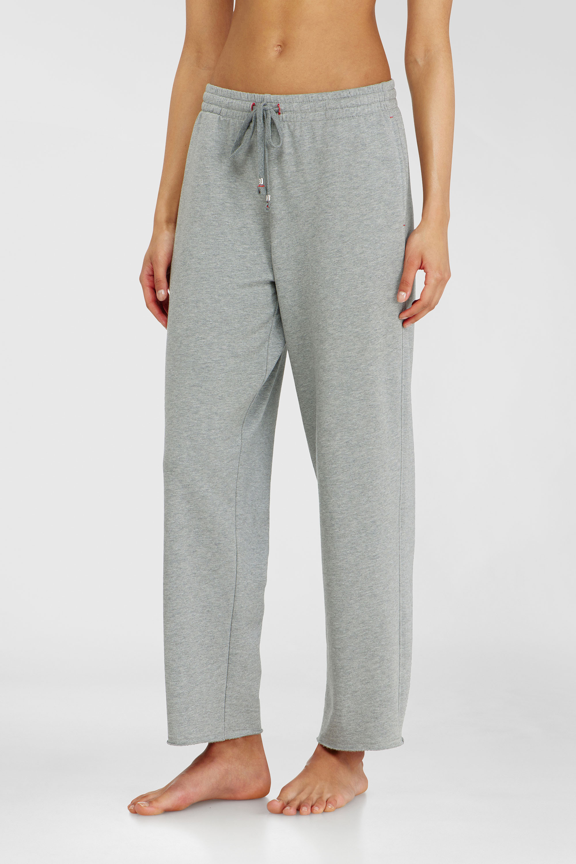 Diesel - Peached sweatpants with raw hems - Pants - Woman - Grey