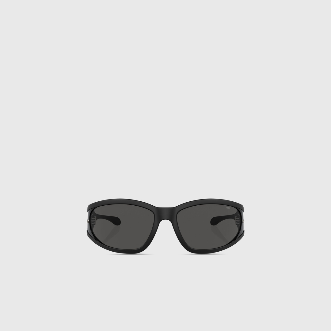 Diesel - Lunettes de soleil rectangulaires en acétate - Lunettes de soleil - Mixte - Noir