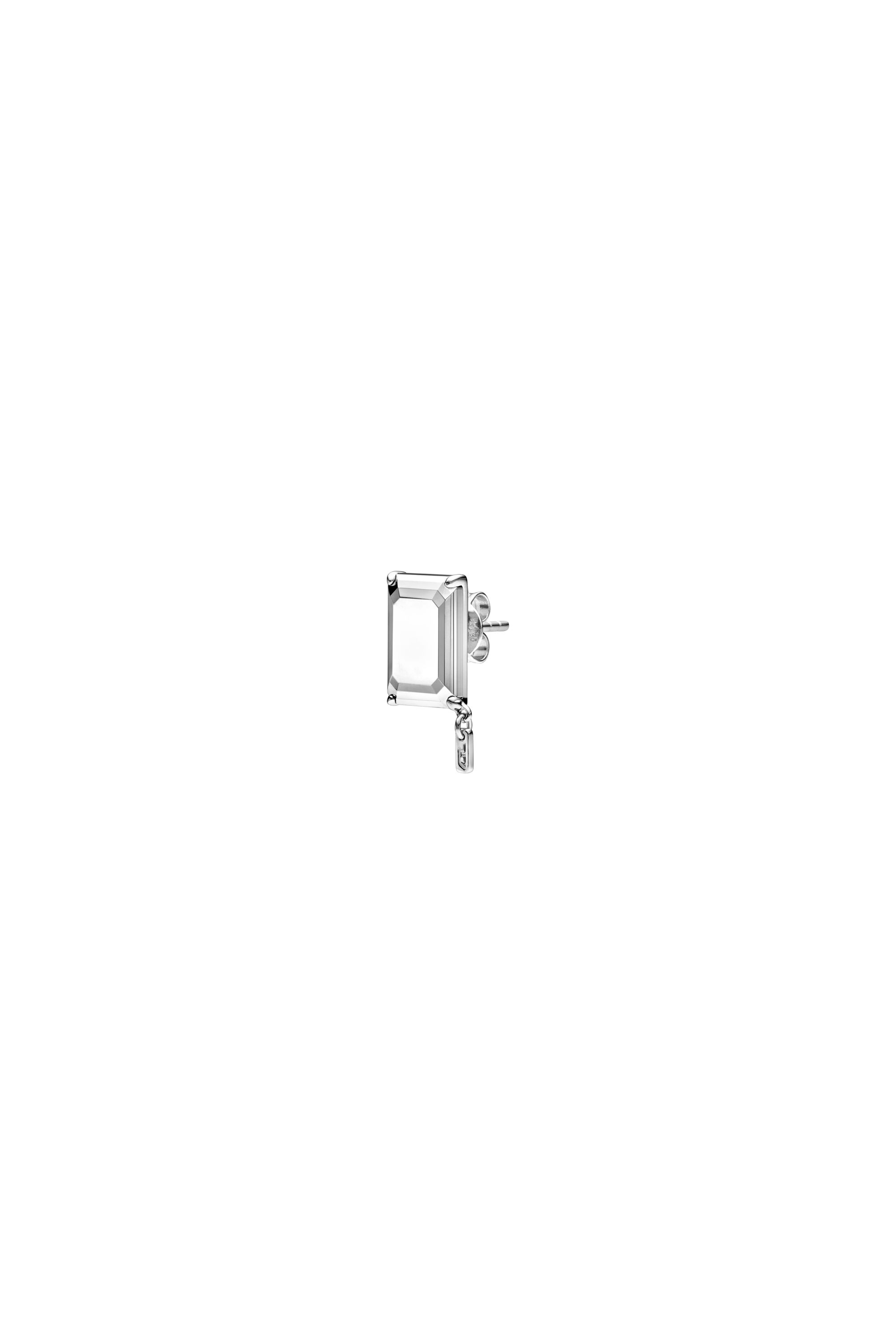 Diesel - DL1366040 STERLING SILVER JEWEL, Unisex's Sterling silver stud earring in Silver - 1