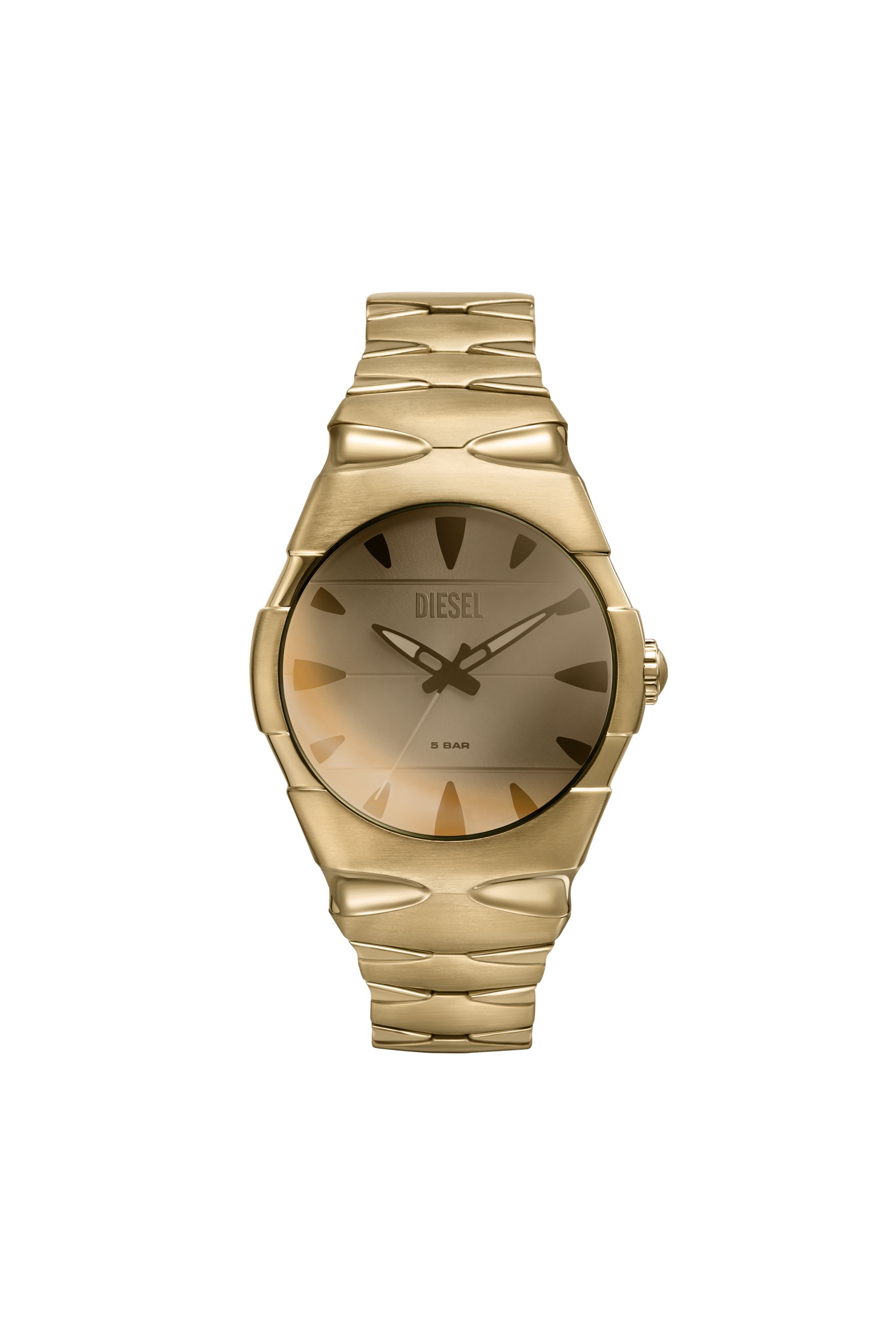 Diesel Orologio D-sruptor Con Cinturino In Acciaio Inossidabile In Oro
