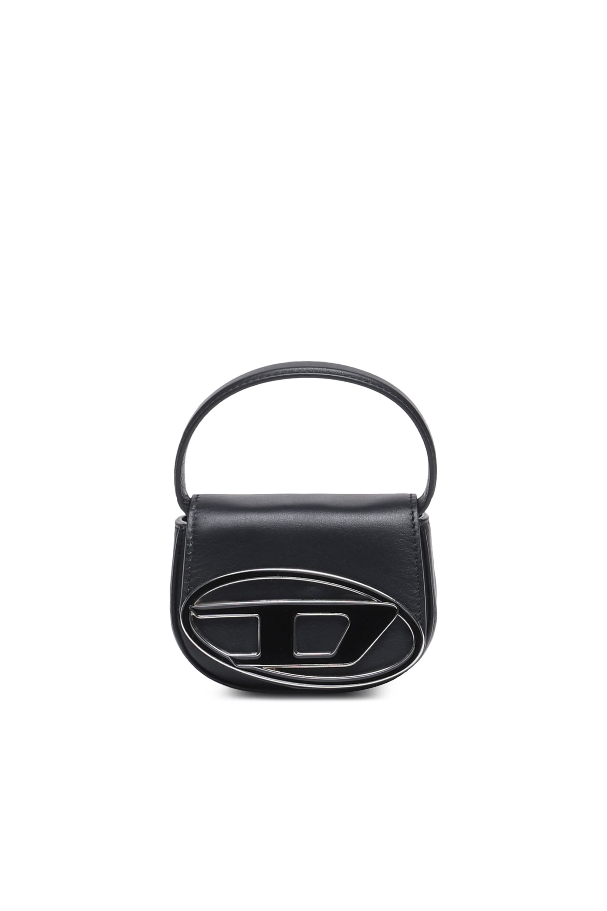 Diesel - 1DR XS-Iconic mini bag with D logo plaque - Handbags - Woman - Black