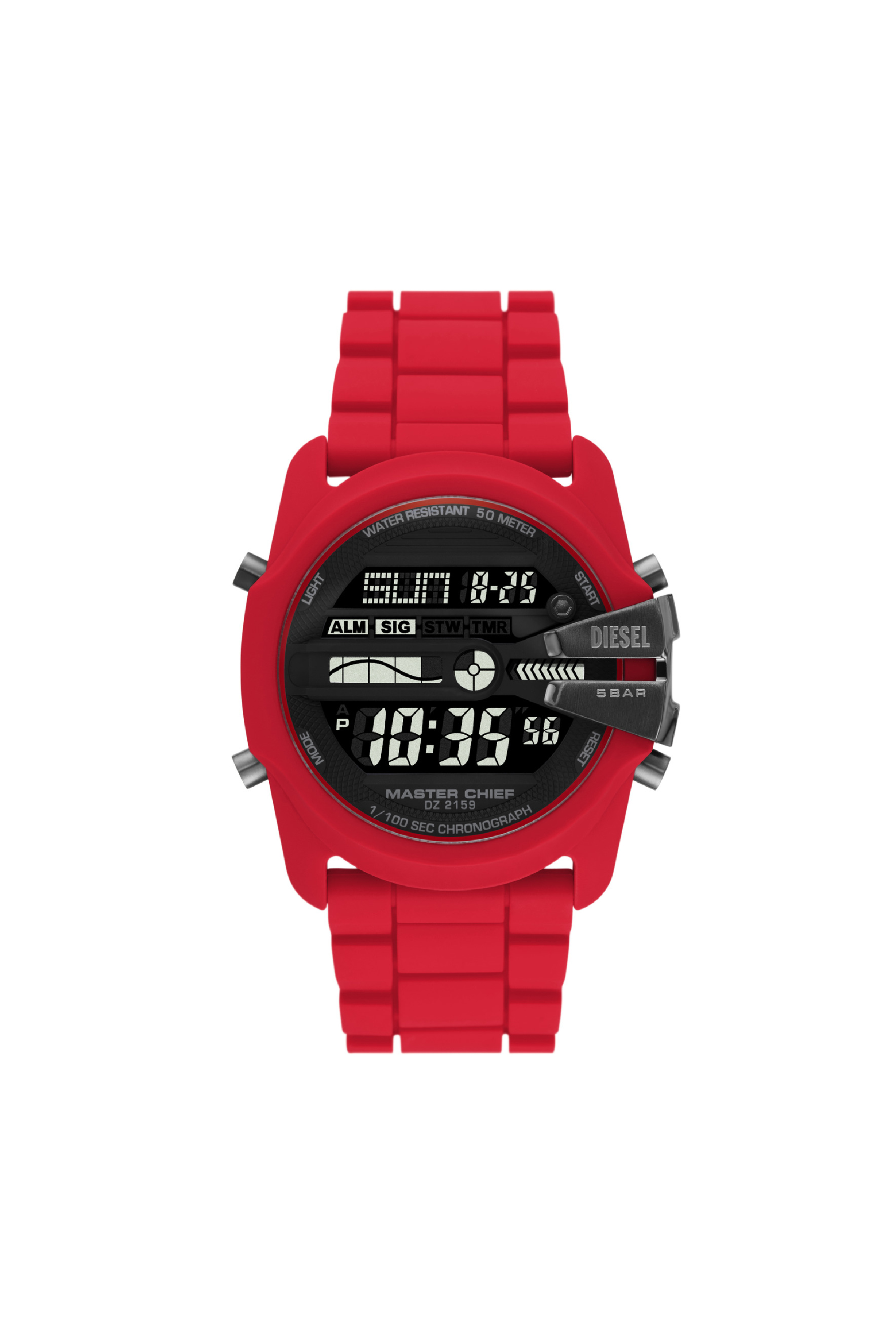 Diesel - Master Chief Digital silicone watch - Timeframes - Man - Red