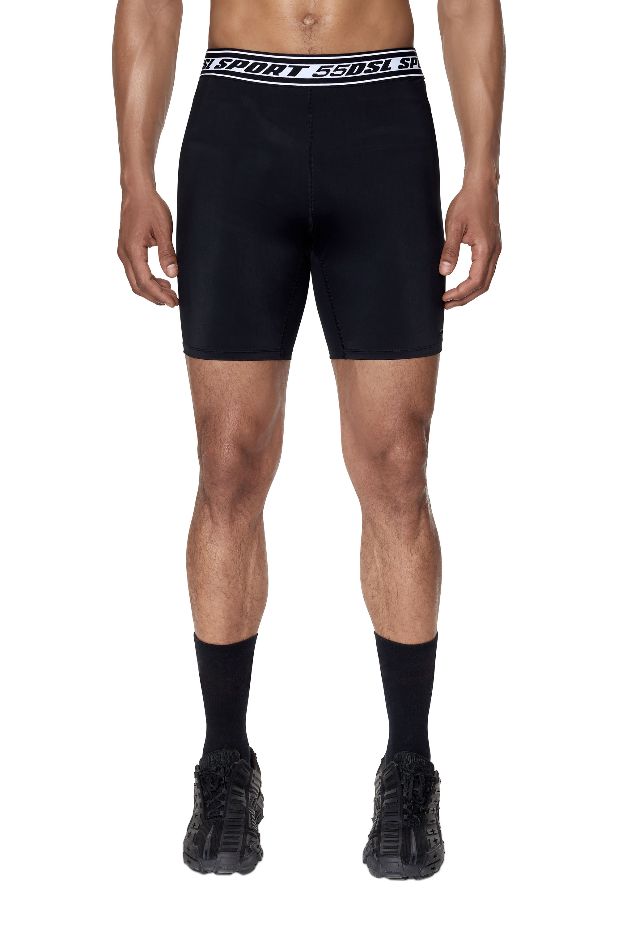 Diesel - Shorts stile ciclista - Shorts - Uomo - Nero