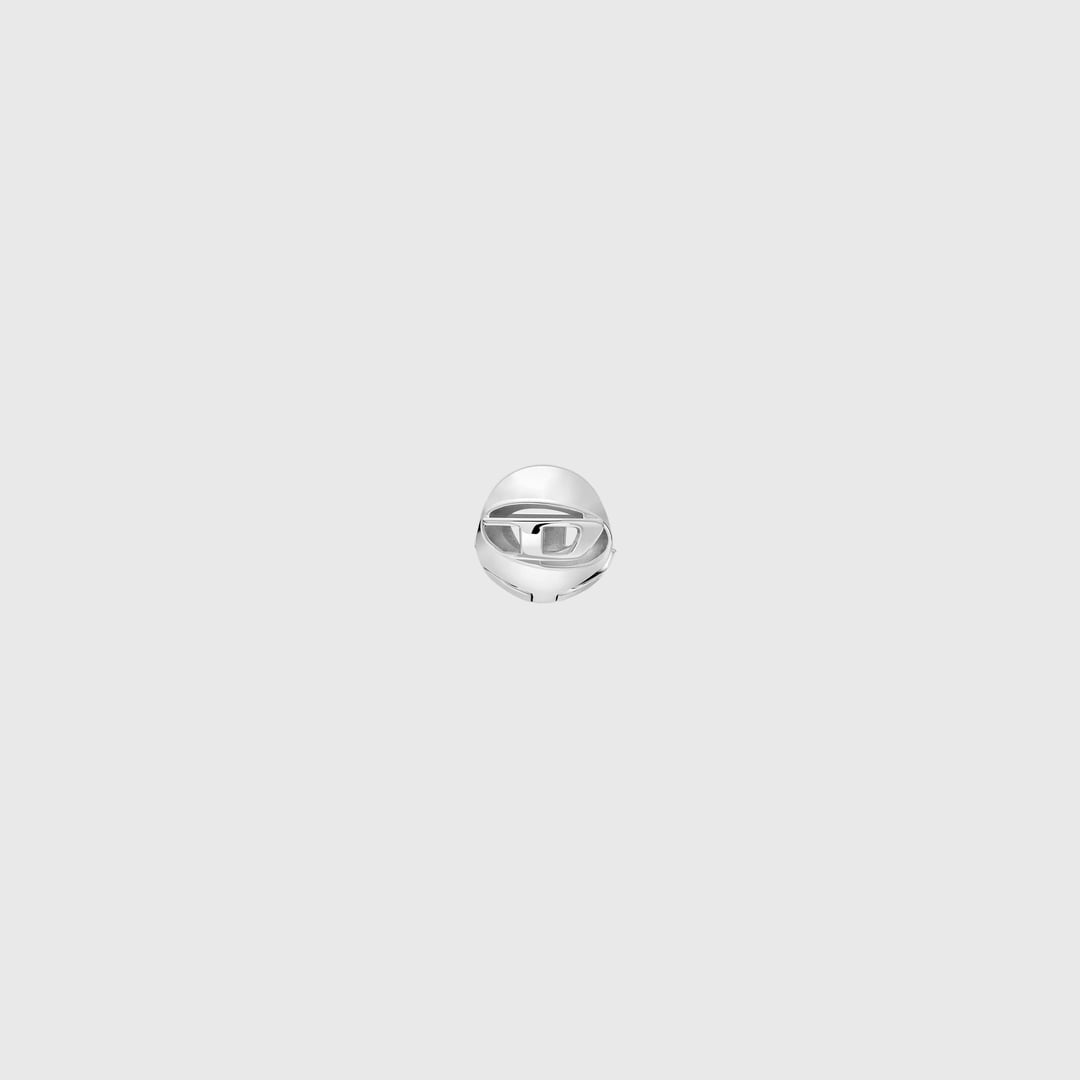 Diesel - Stainless Steel Hoop Earring - Earrings - Unisex - Silver