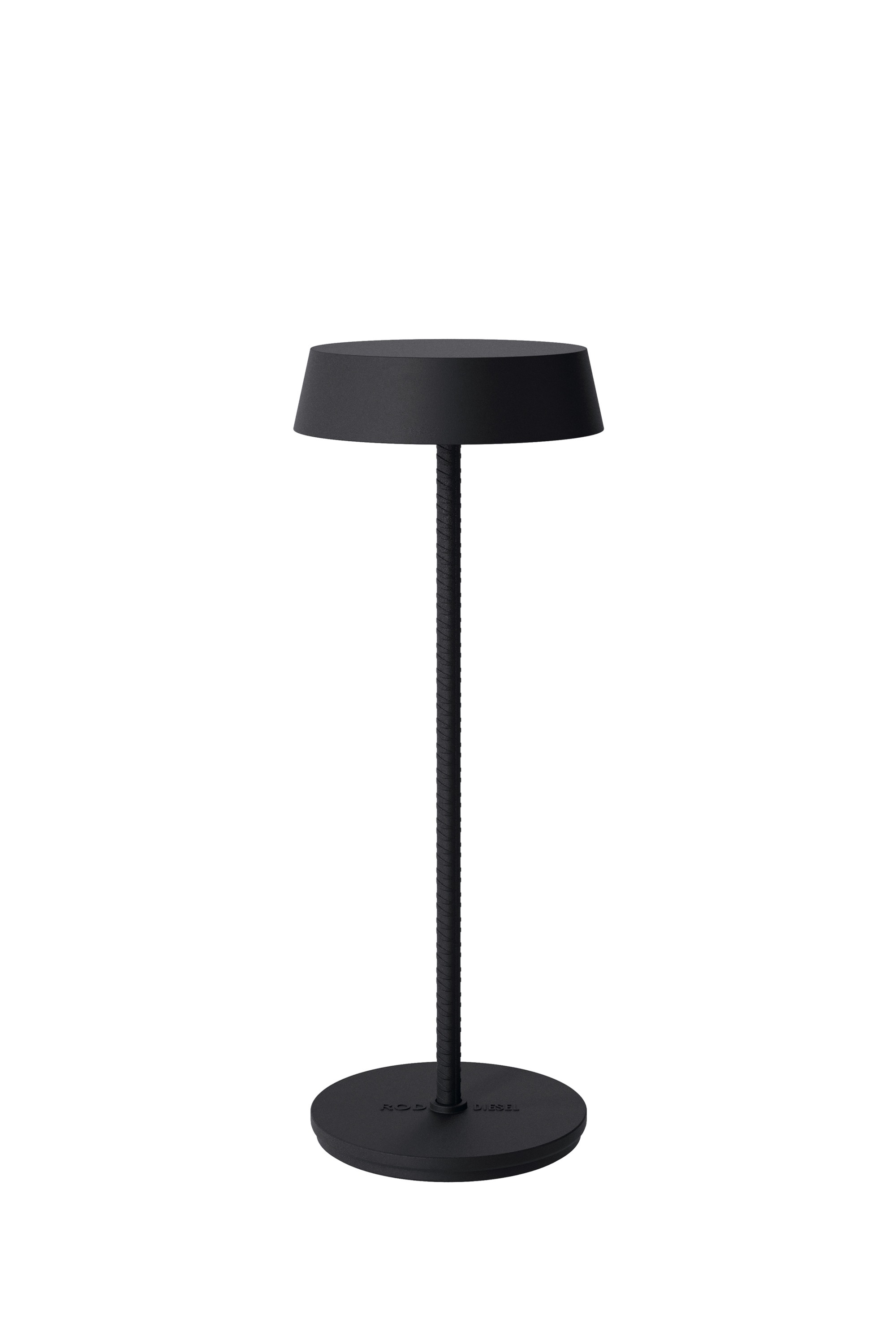 Diesel Unisex Black - Portable And Rechargeable Lamp - Lighting 35.6Cm