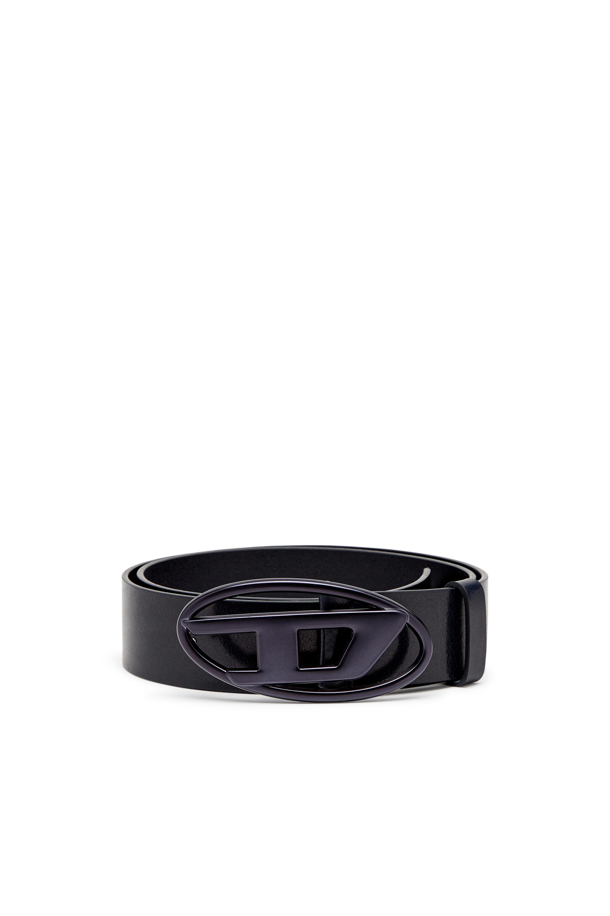 Diesel Blu Unisex - Cintura 3.9 Cm In Pelle Con Fibbia Oval D Metalizzata - Cinture Taglia 100