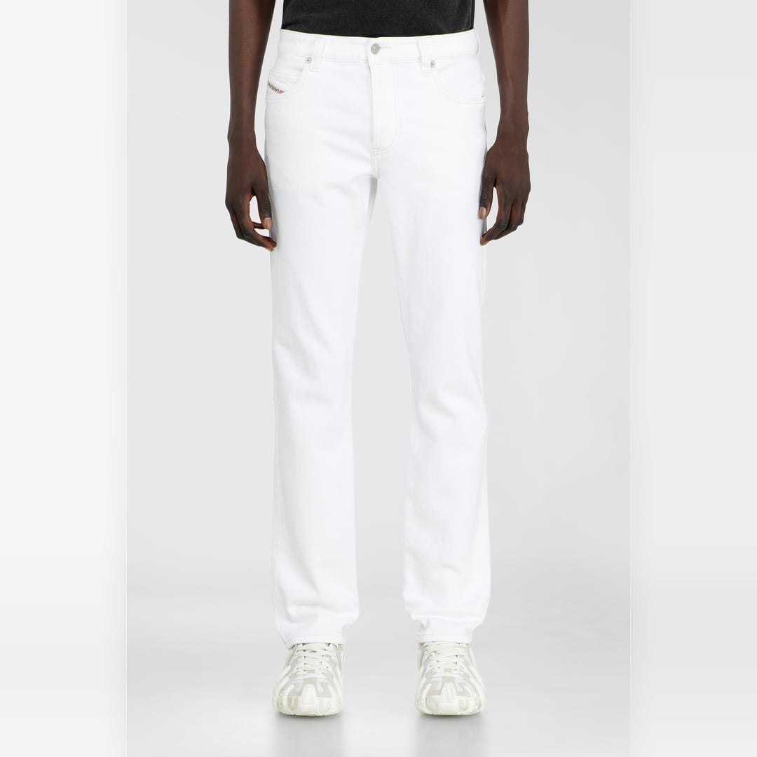 Diesel Slim Jeans Regular Waist 1993 D-Vyl, White, Button fly