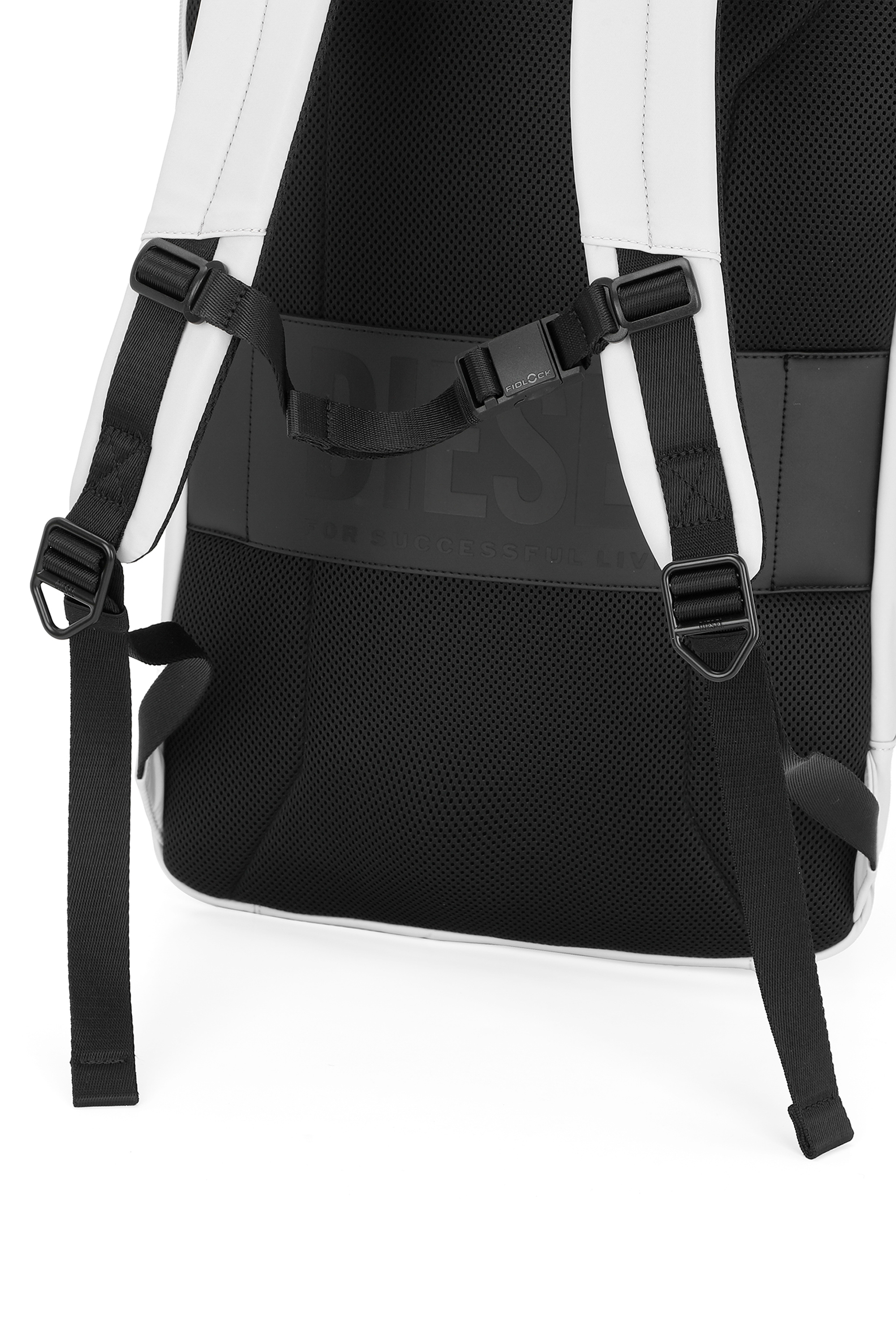 Diesel - DIESEL PC STRONG IMAGE BACKPACK- DSB005, Unisex's Rugged travel backpack in Silver - 6