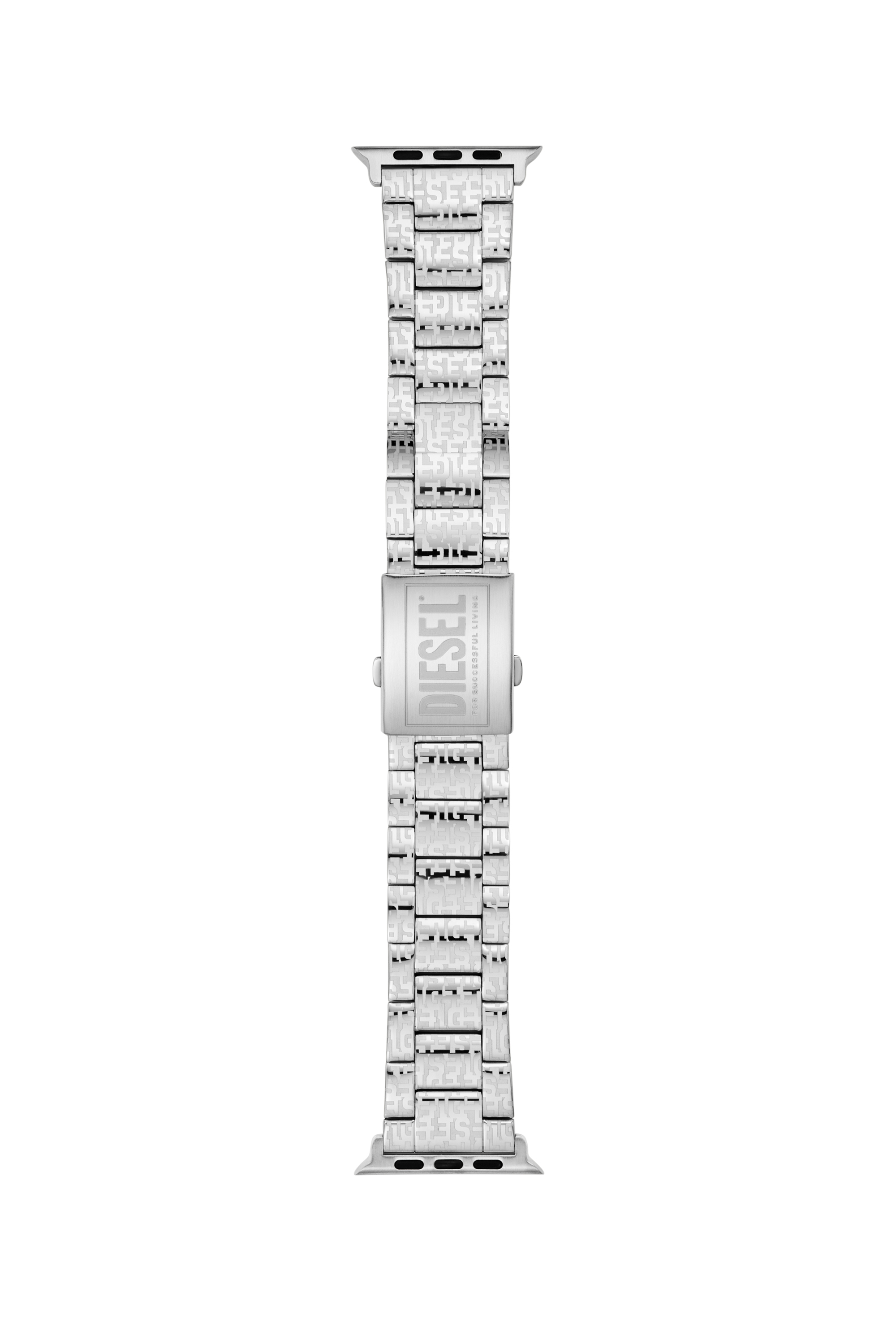 Diesel - Edelstahlband mit Apple Watch, 42-mm, 44-mm, 45-mm - Smartwatches Accessoires - Unisex - Silber