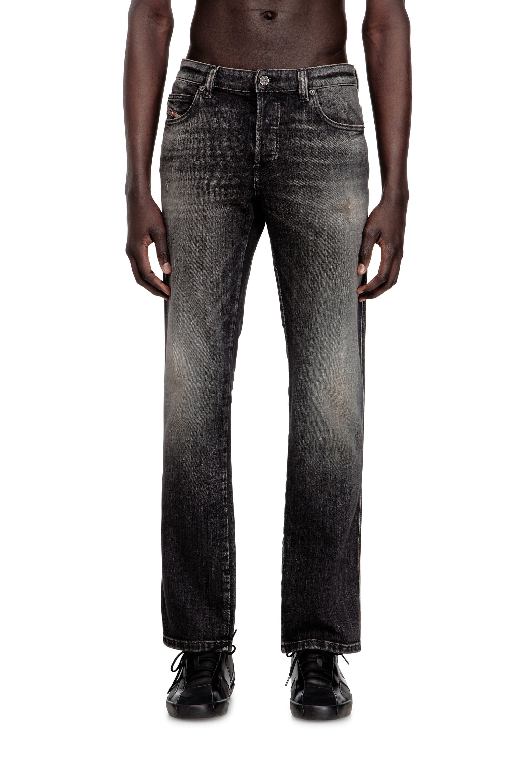 Diesel Herren Schwarz Slim Jeans Regular Waist 1993 D-Vyl, /Dunkelgrau, Knopfverschluss Größe 38