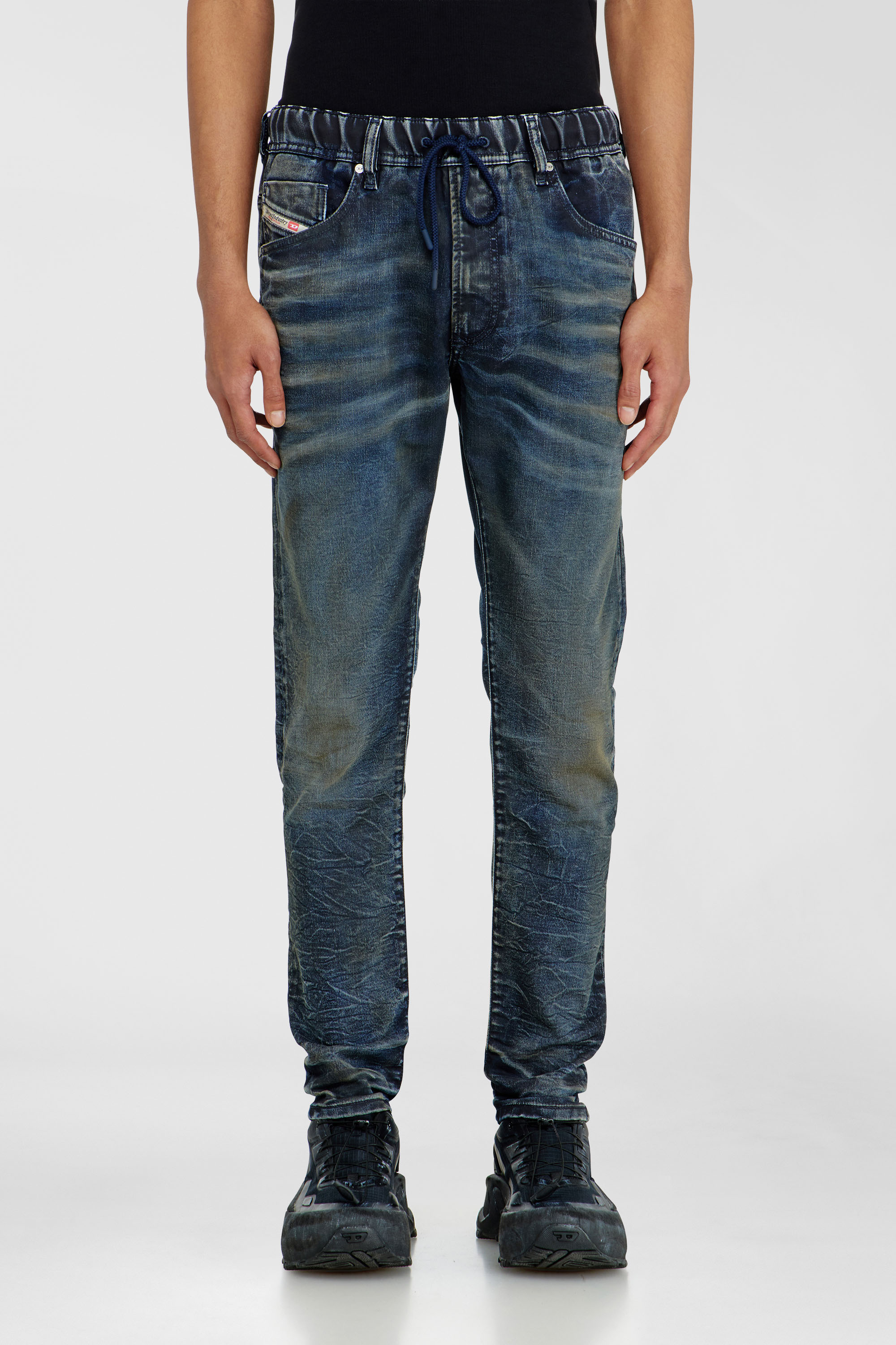 Diesel Regular Regular Waist 2030 D-Krooley Joggjeans, Dark blue, Elastic waistband