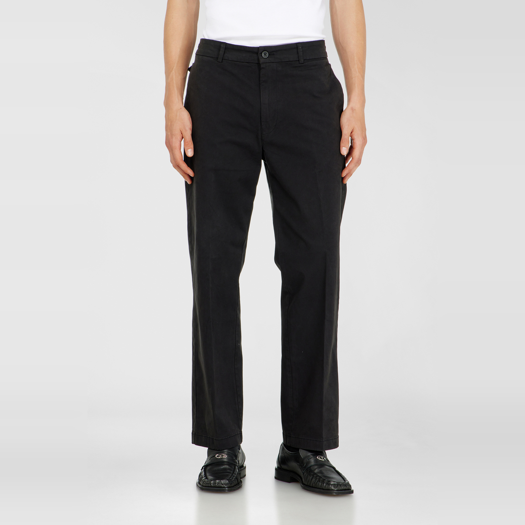 Diesel - Pantalon en coton avec poches latérales - Pantalons - Homme - Noir