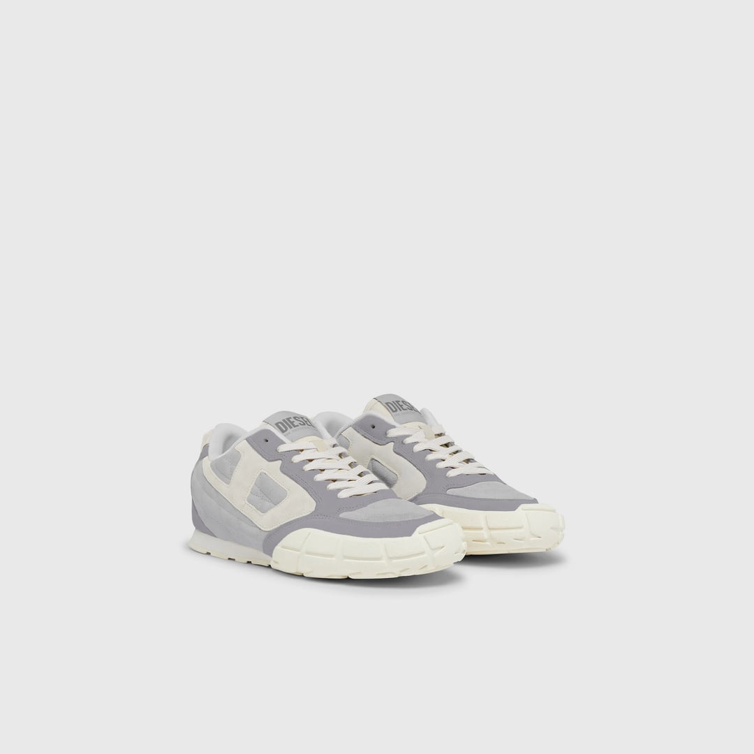 Diesel - S-Pagodha-Quilted suede sneakers - Sneakers - Man - Grey