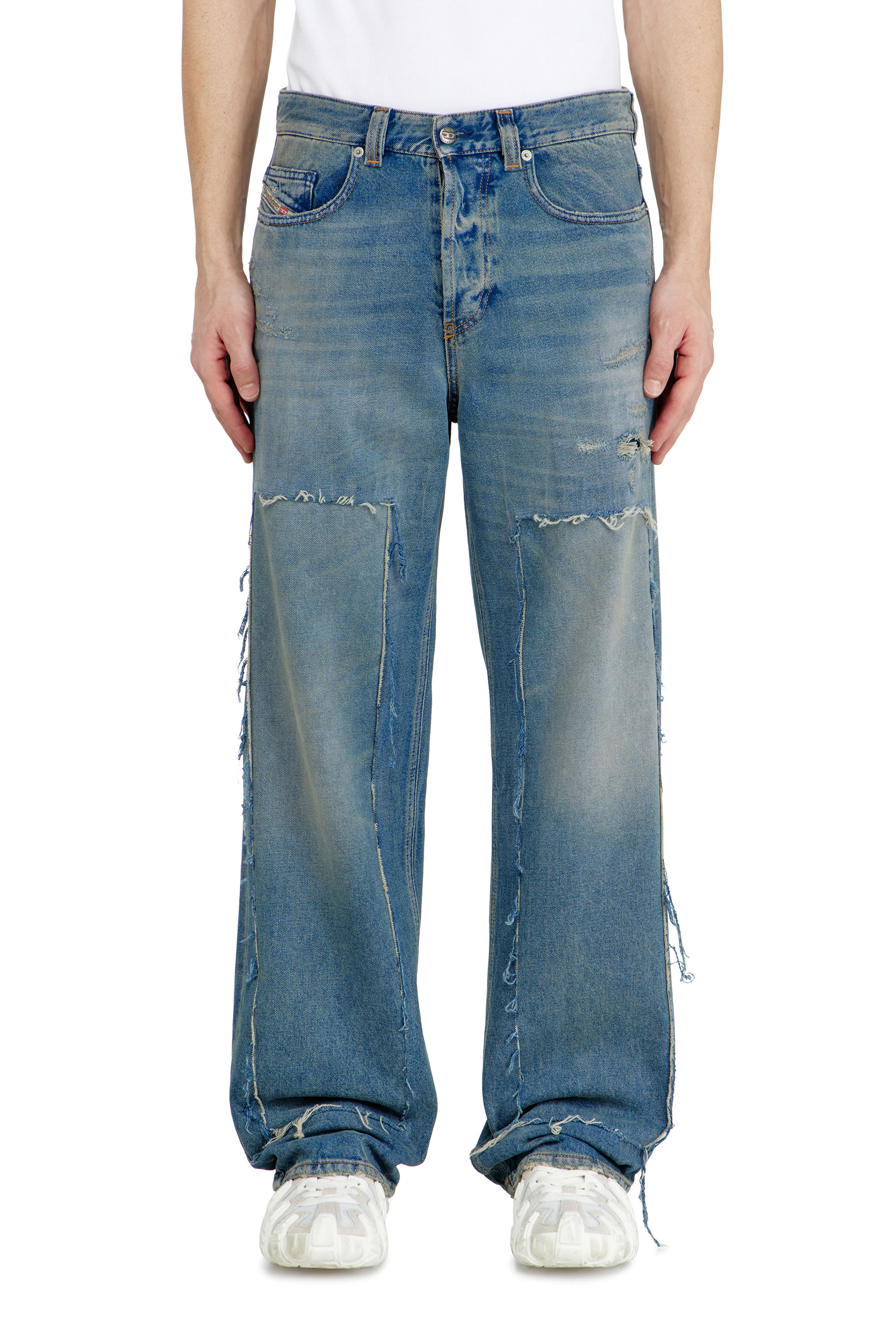 Diesel Homem Azul - Relaxed Jeans Low Waist 2001 D-Macro - Jeans - Man Tamanho 29