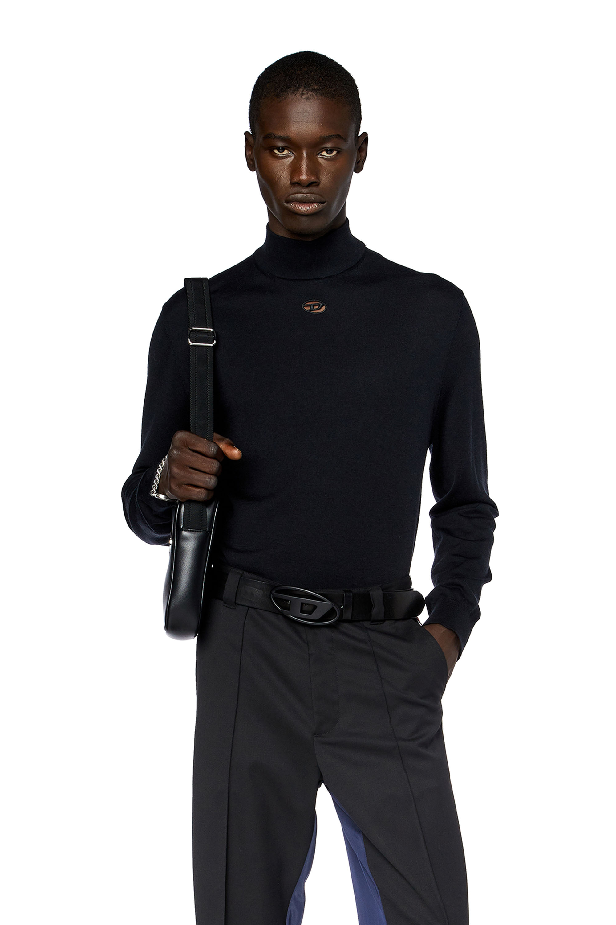 Diesel - Wool turtleneck jumper - Knitwear - Man - Black