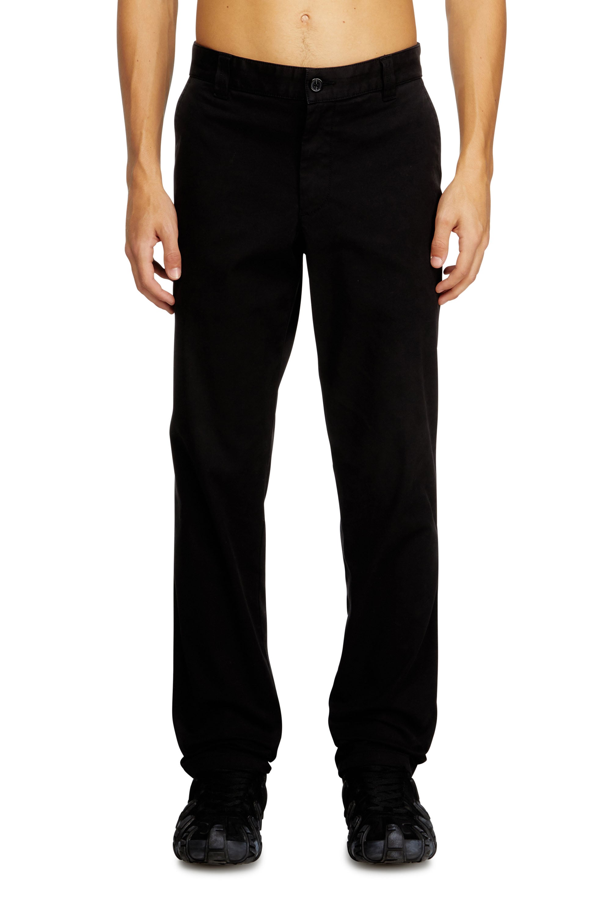 Diesel - Cotton pants with utility loop - Pants - Man - Black