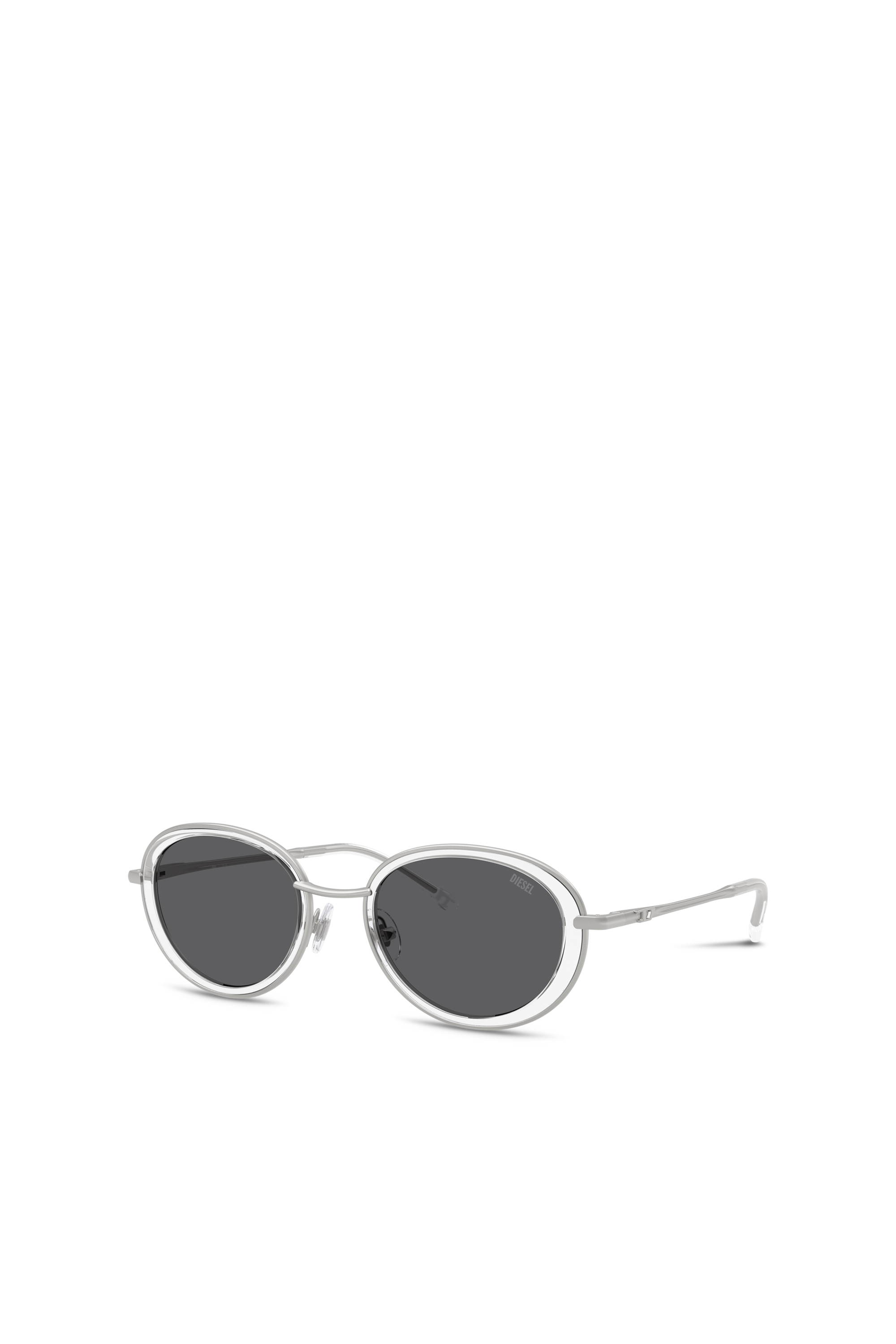 Diesel - 0DL1018, Unisex's Oval sunglasses in White - 1
