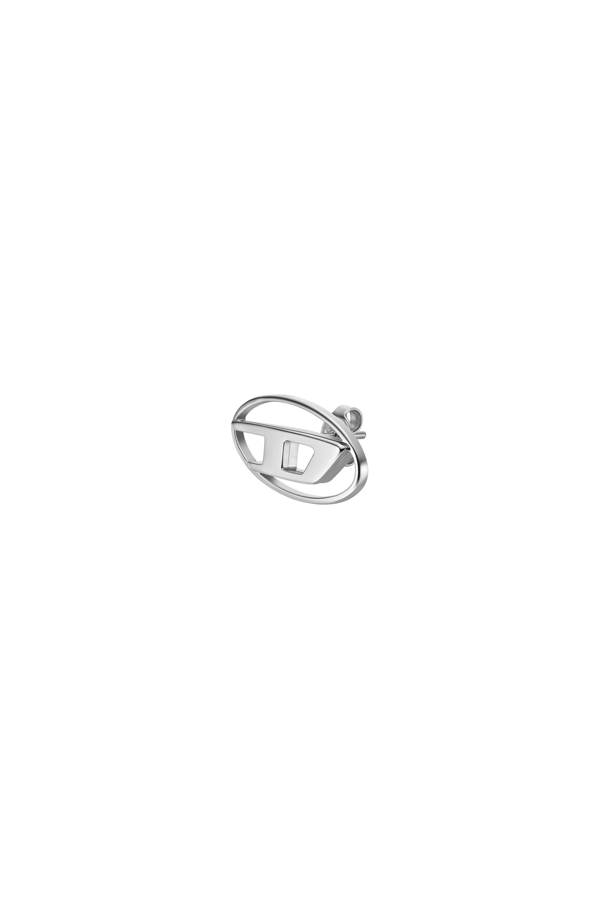 Diesel Unisex Silver - Stainless Steel Stud Earring - Earrings Uni