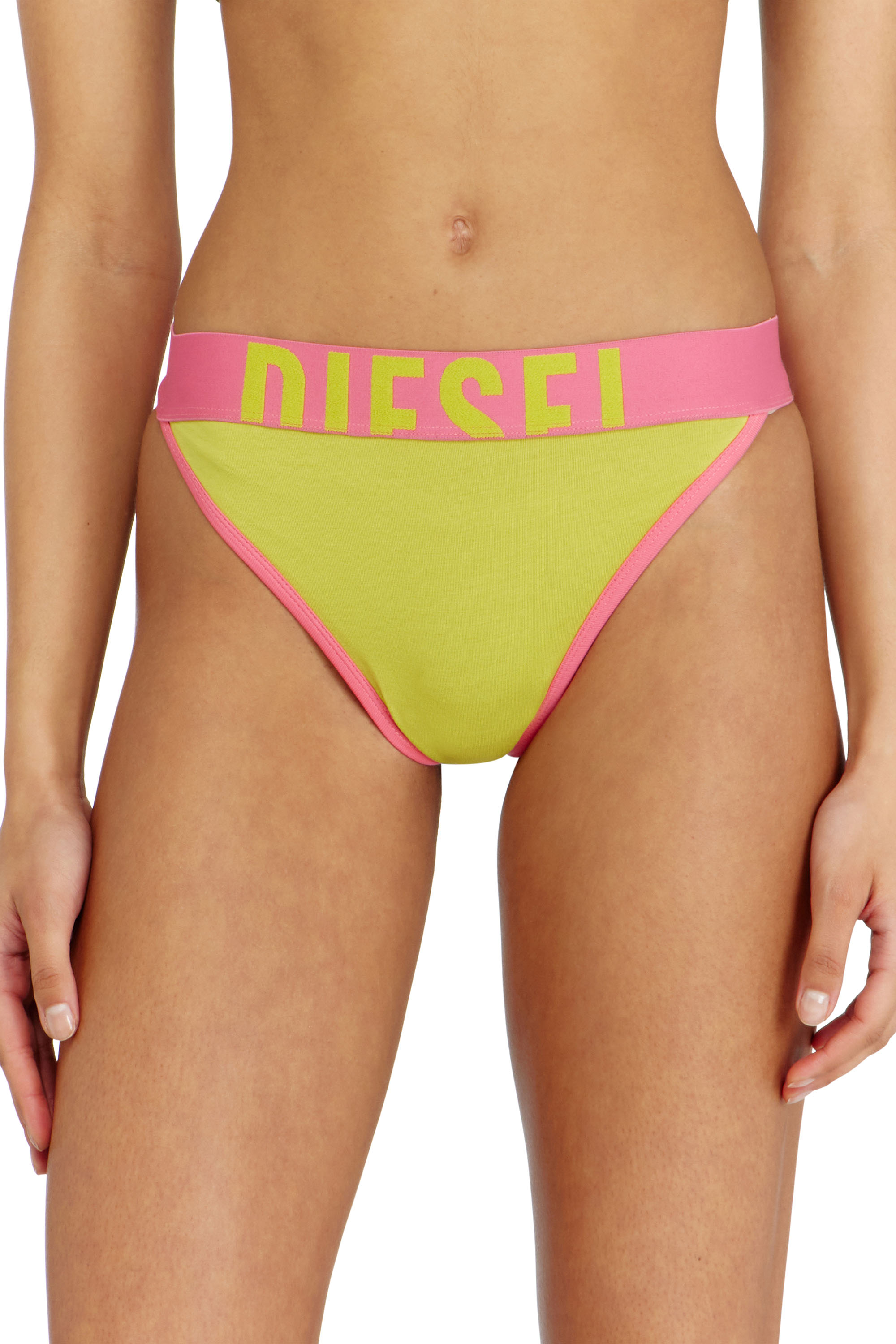 Diesel Women's Multicolor - Three-Pack Stretch Cotton Multicolour Thongs - Strings - Woman Xxs