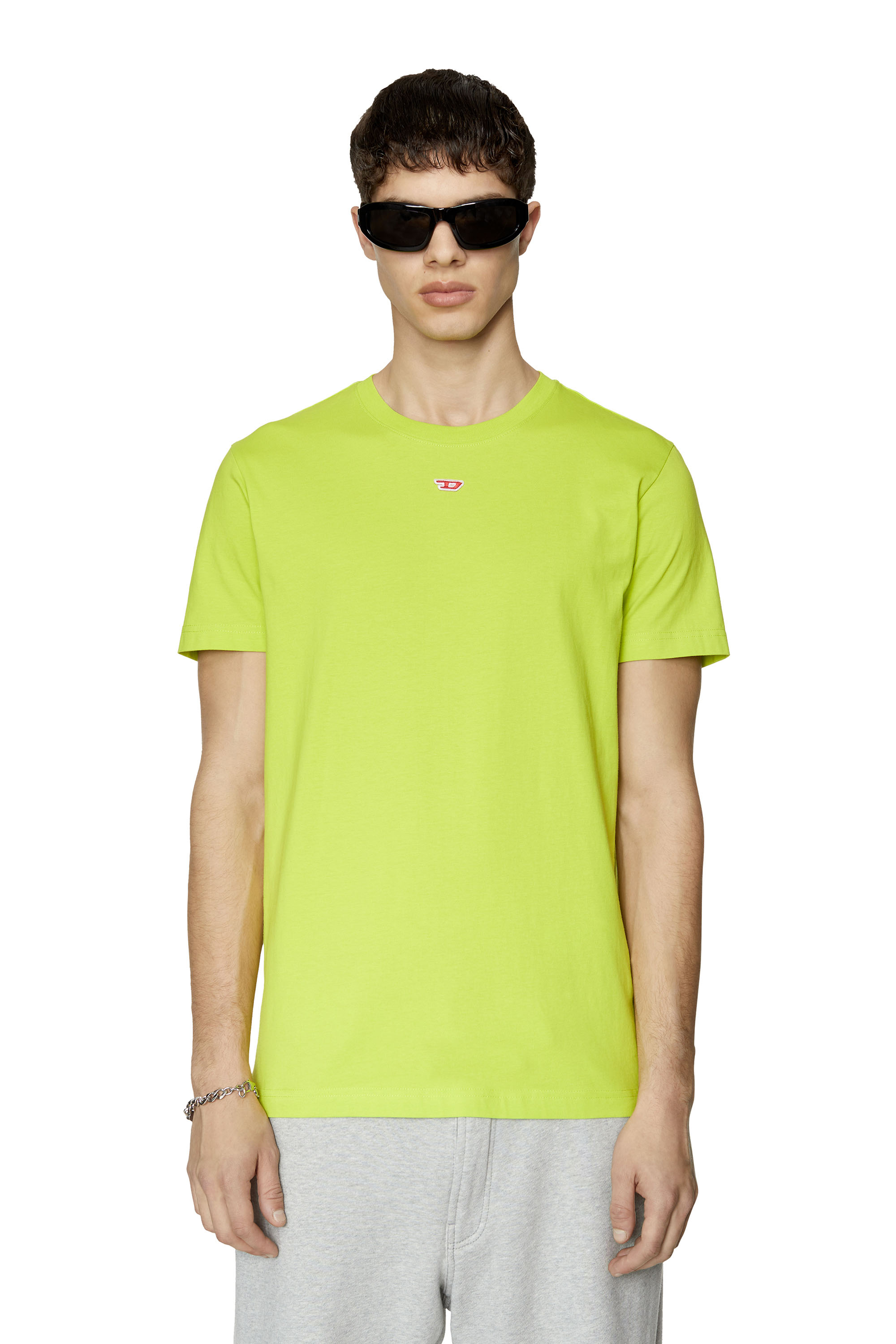 Diesel T-shirt With D Logo In Green