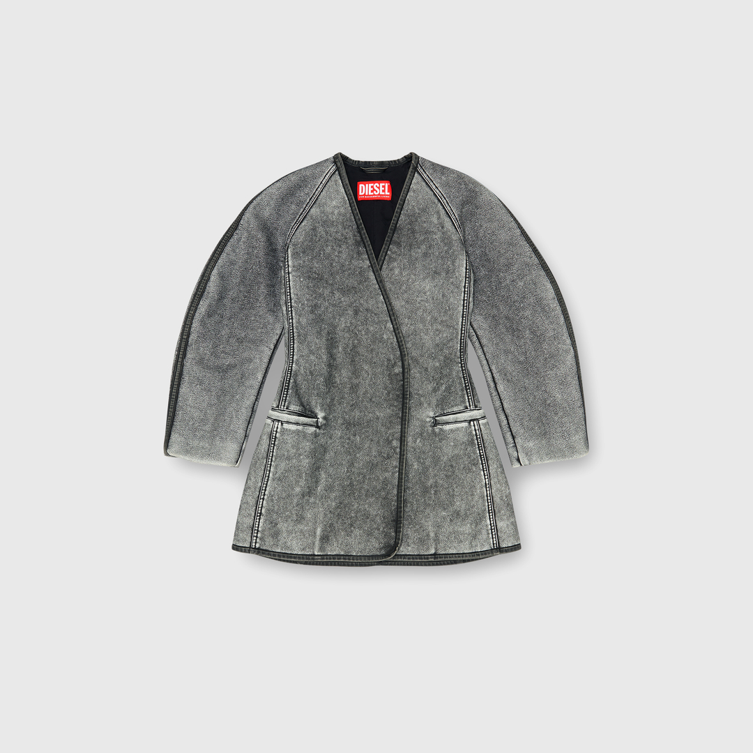 Diesel - Veste cardigan avec manches cocon - Vestes - Femme - Gris