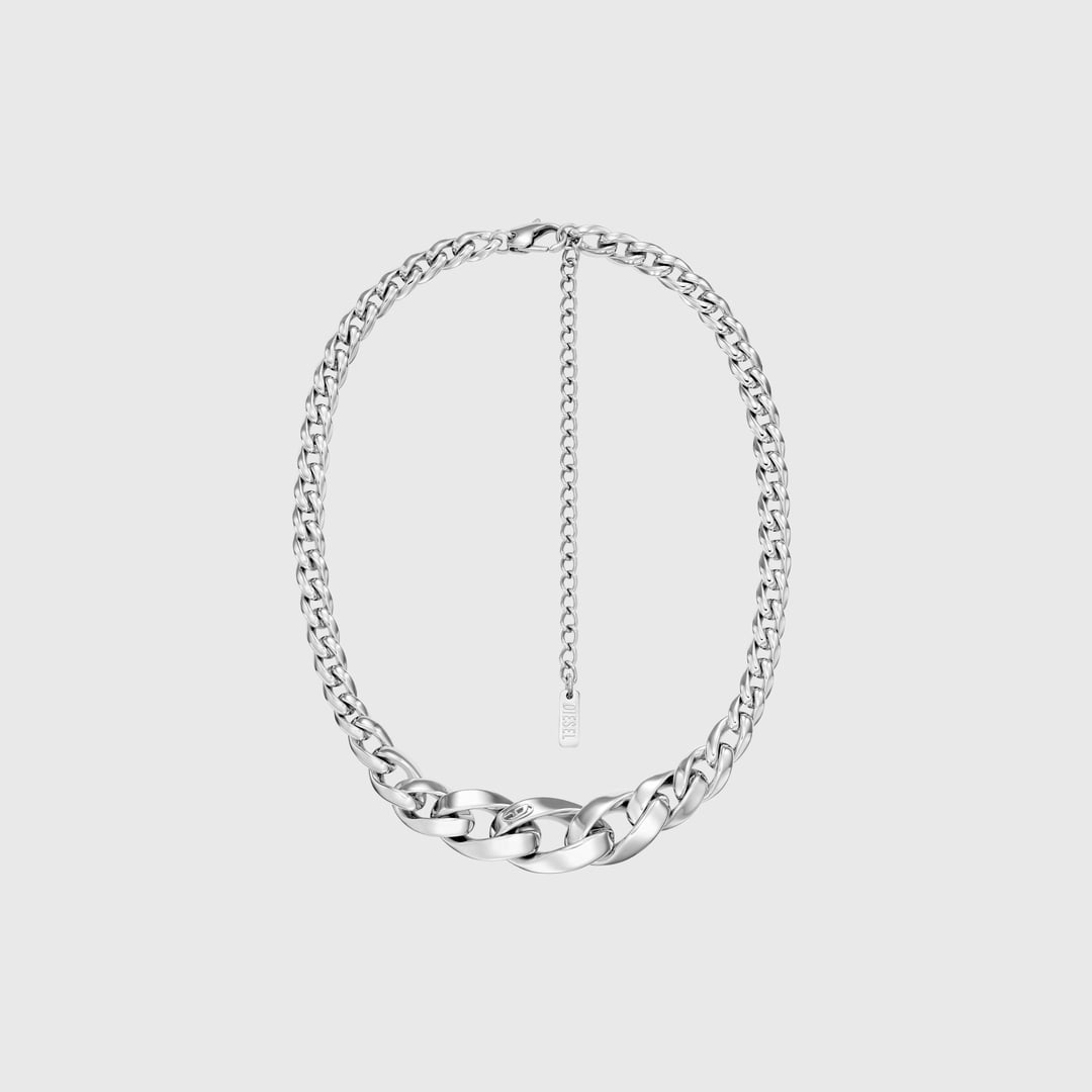 Diesel - Collier chaîne en acier inoxydable - Colliers et chaînes - Mixte - Gris argenté