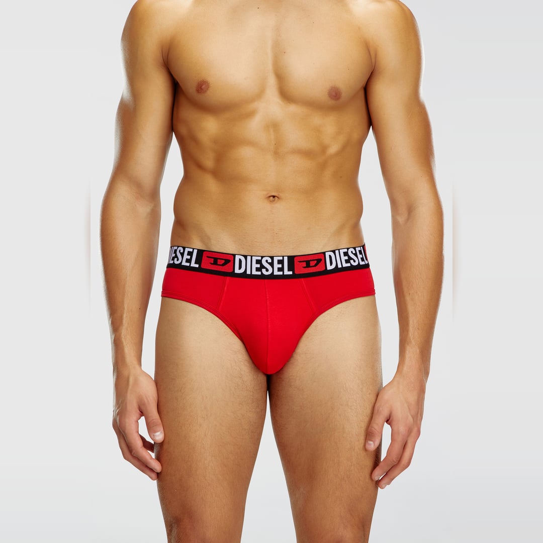 Diesel - Three-pack of solid-colour briefs - Briefs - Man - Multicolor