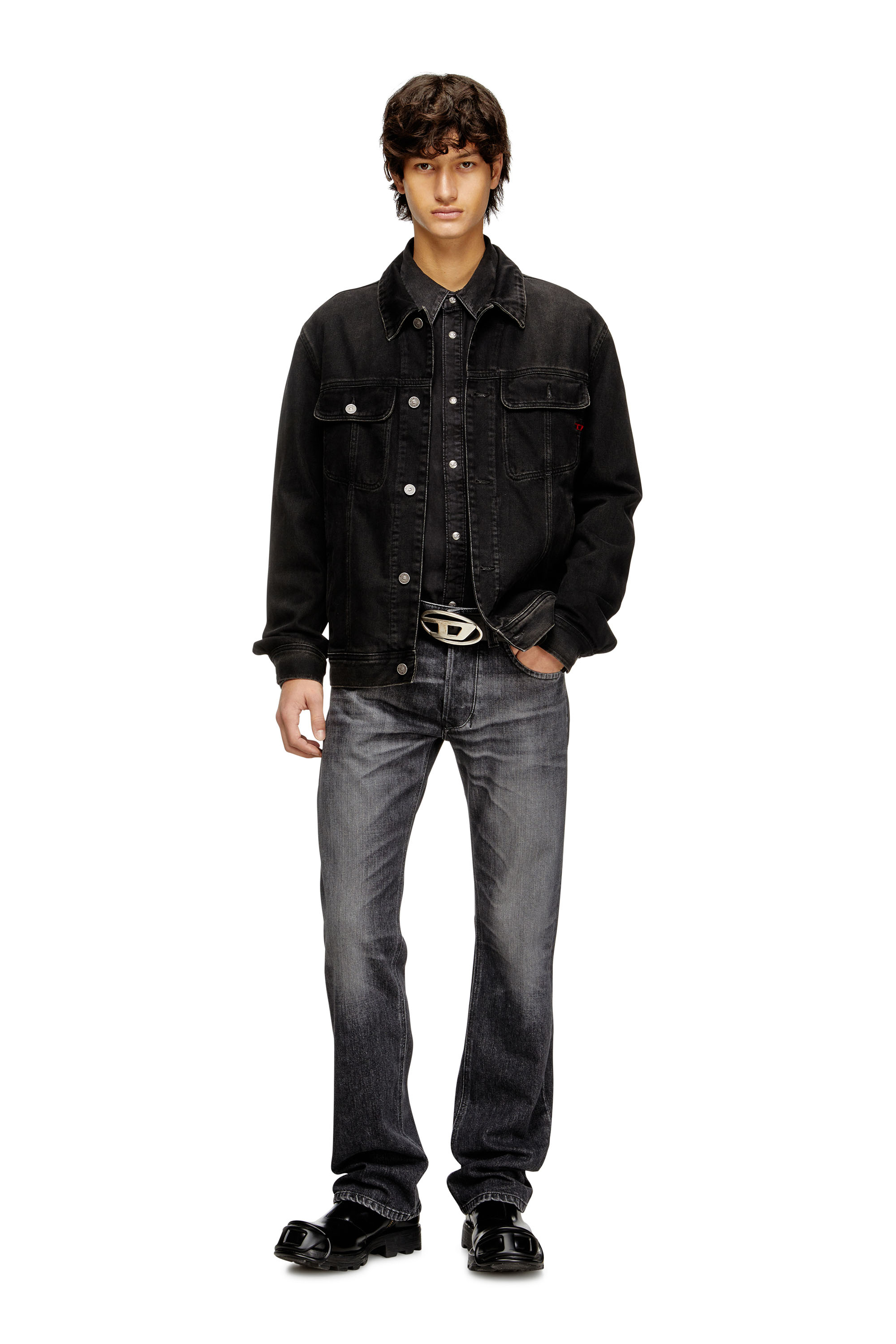 Diesel - Man's Regular Jeans 1985 Larkee 09N49, Grey - 1